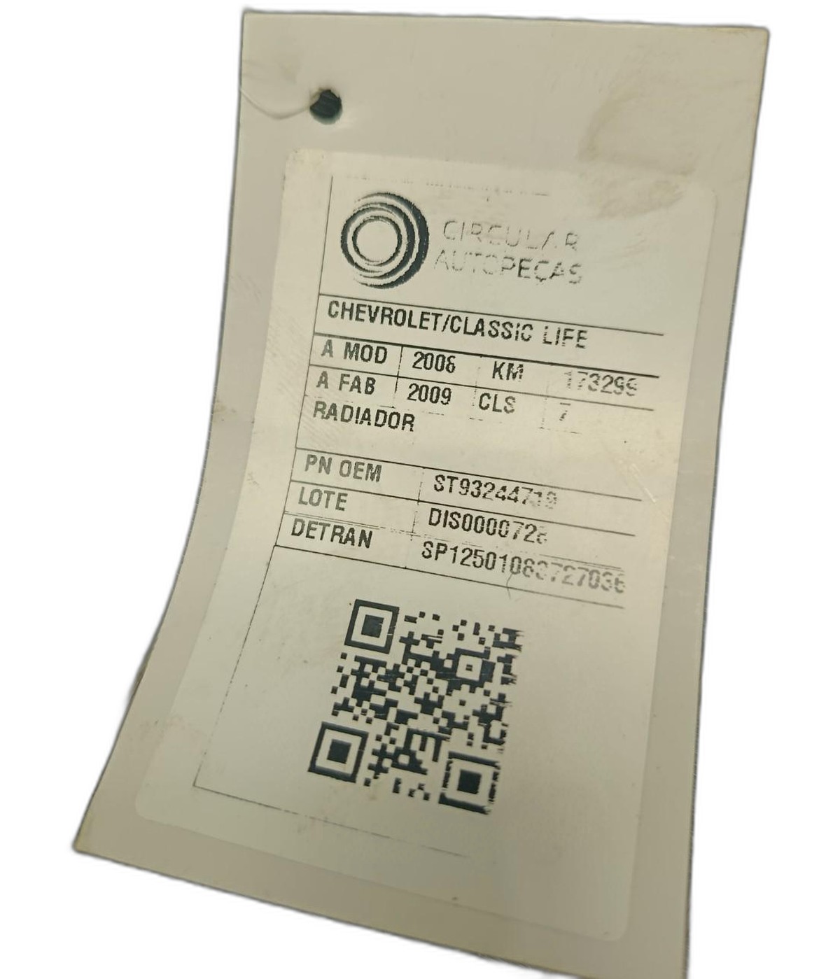 Radiador - 93244719 - Corsa A Hatch, Corsa A Pickup, Corsa A Sedan