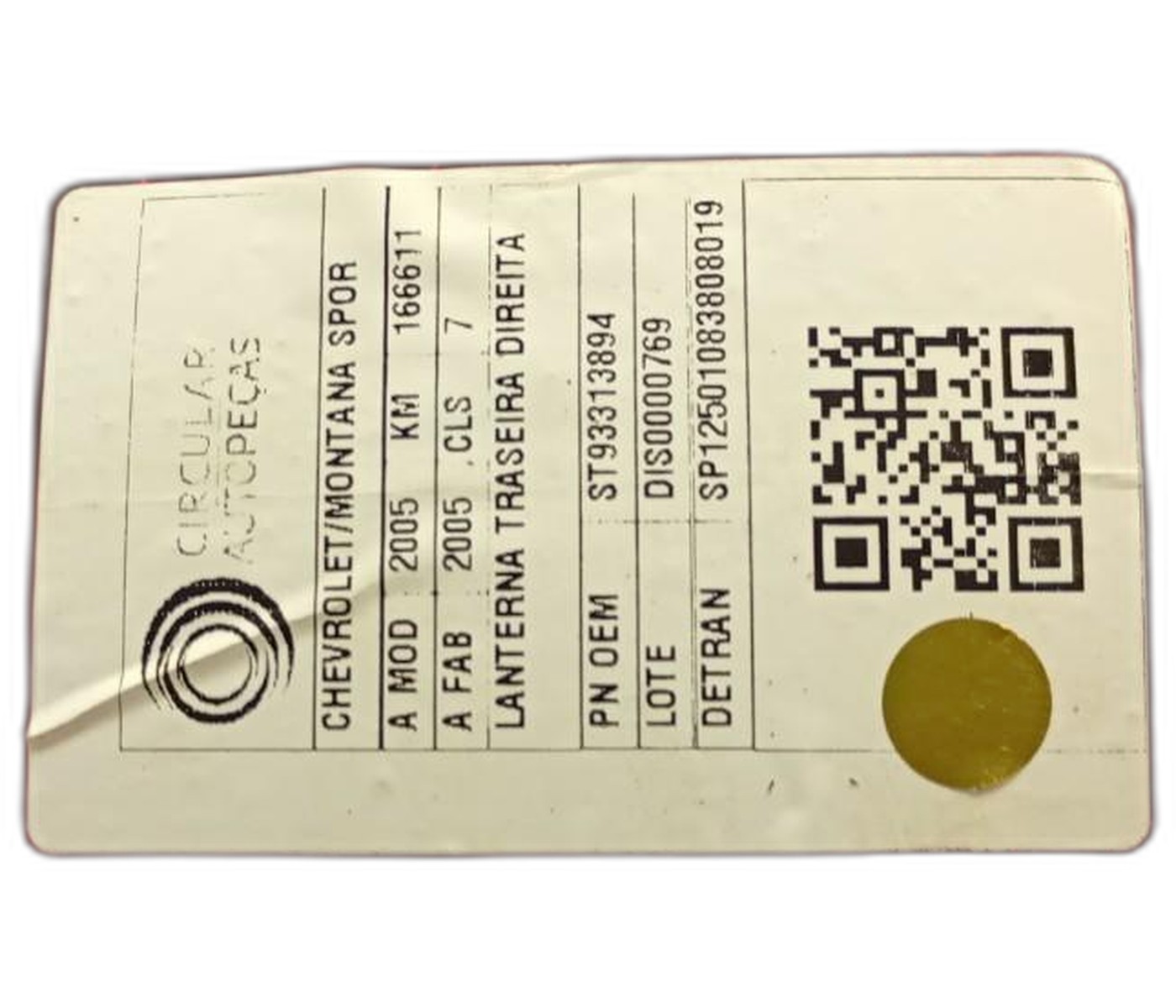 Lanterna Traseira Direita Montana 2003 a 2010 - ST93313894 - 