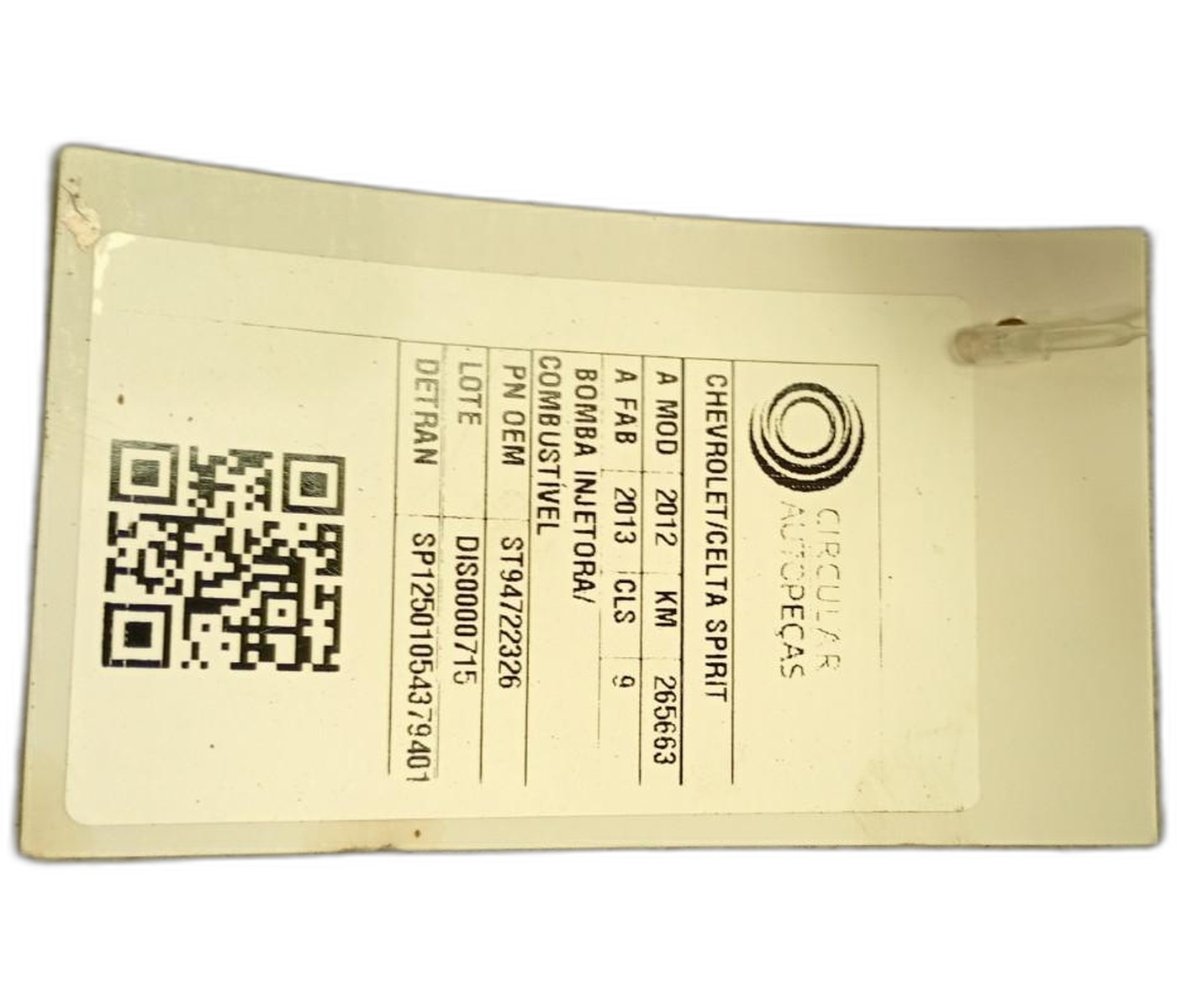 Bomba Combustível Agile Celta Prisma Corsa 2005/ Flex - ST94722326 - 