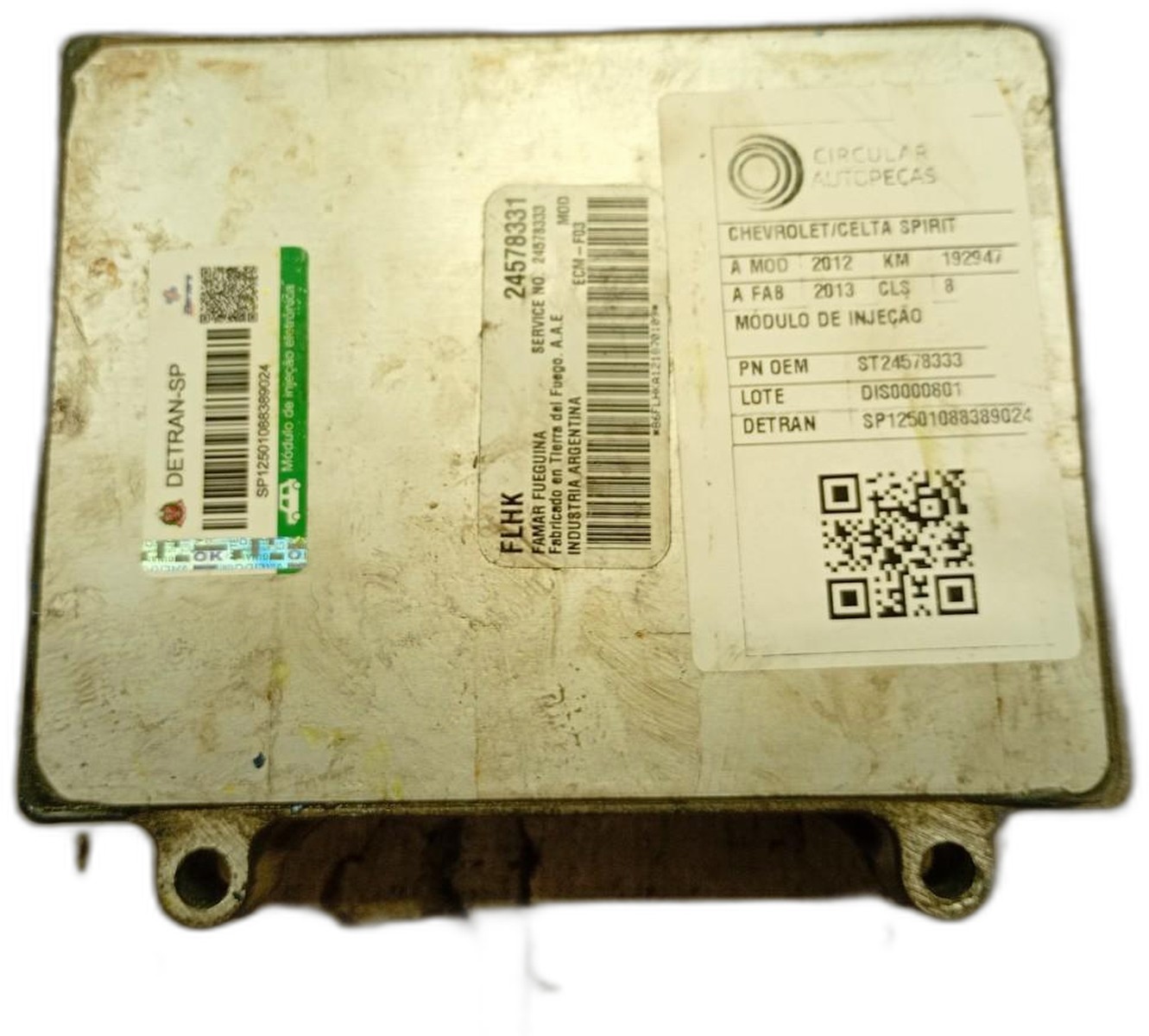 MÓDULO INJEÇÃO CHEVROLET CRUZE LT 1.4 16V 2017/18 - 24578333 - 