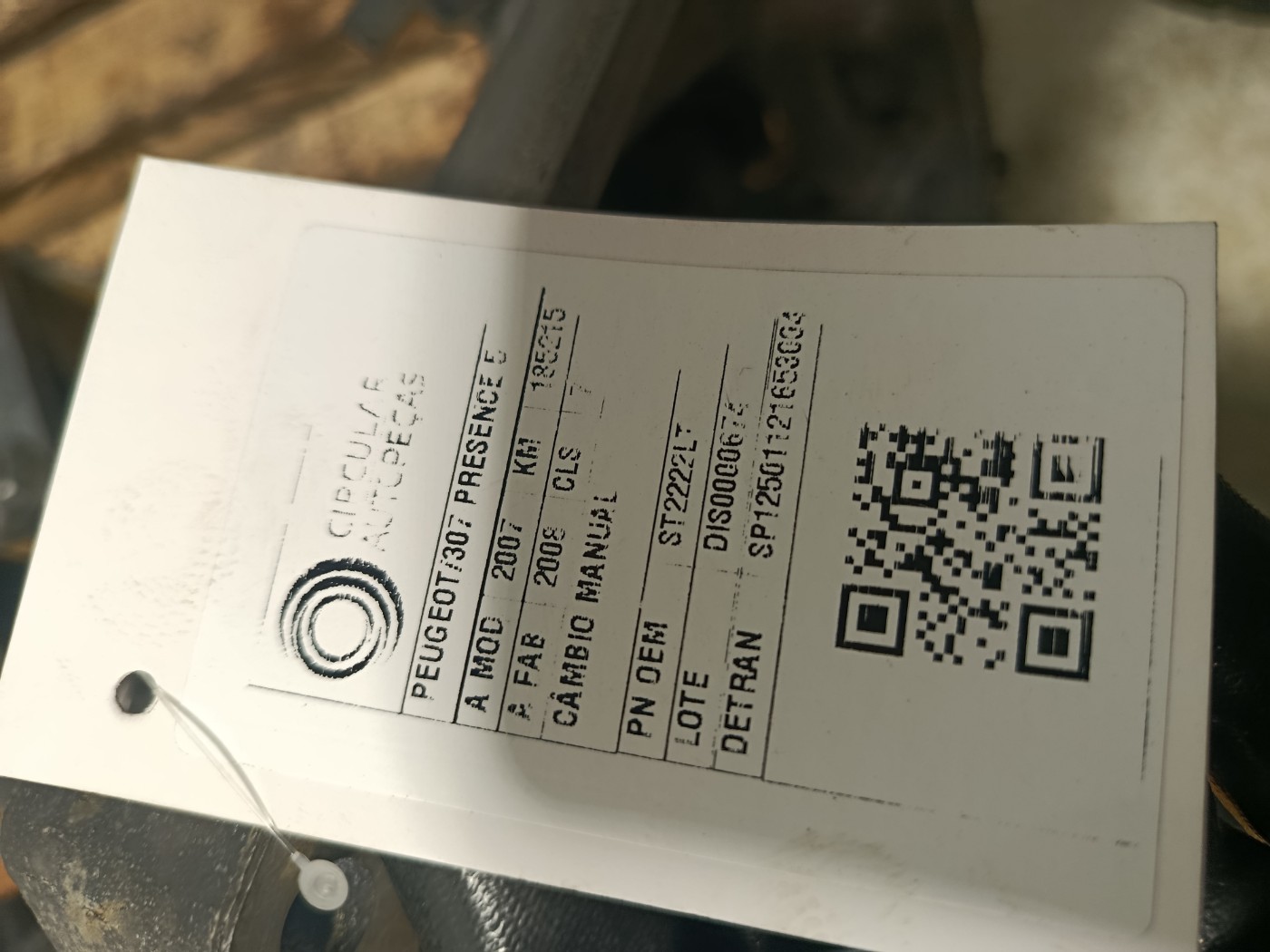 Caixa Cambio 207 208 307 C3 C4 Partner Hoggar 1.6 06/ Manual - ST2222LT - 