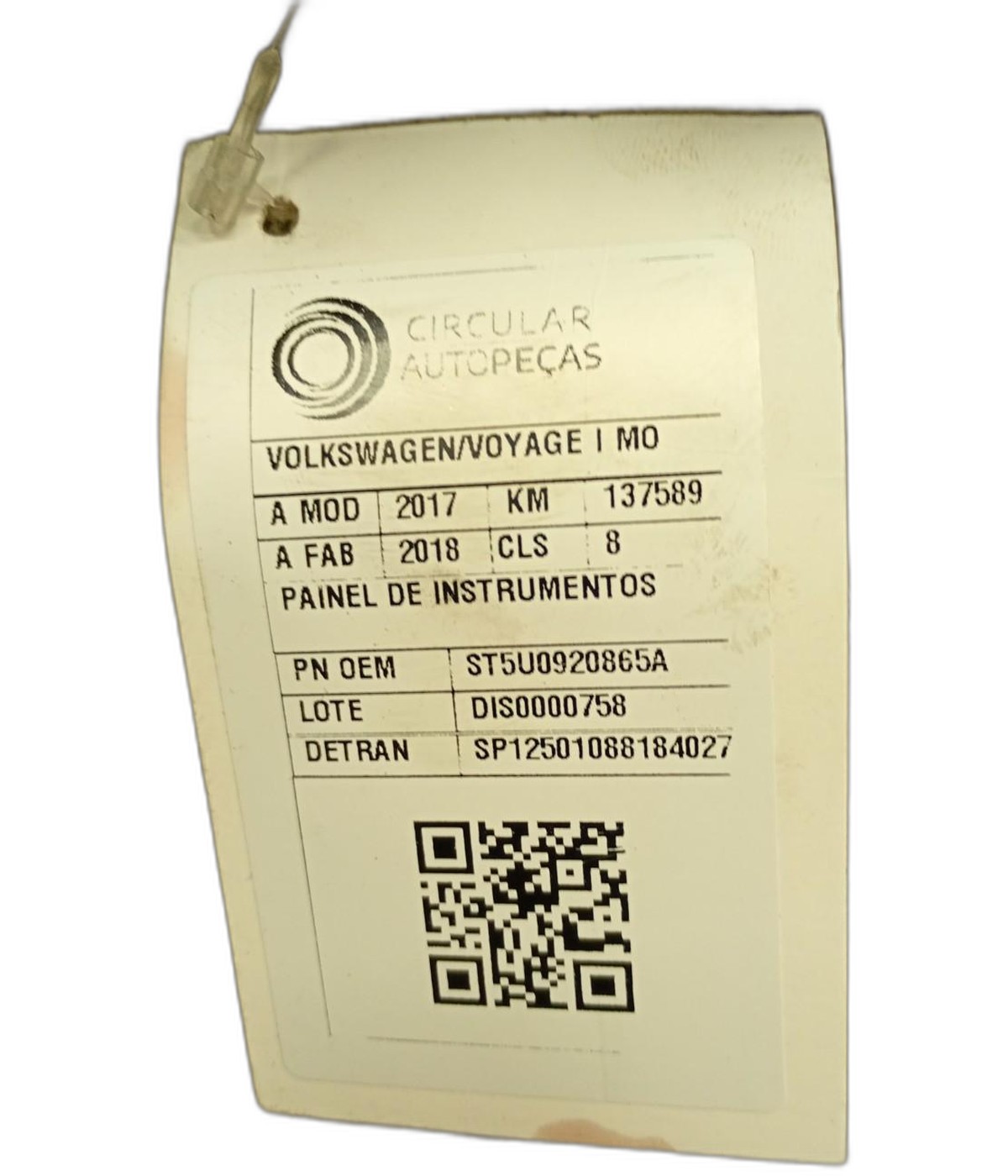 Painel Instrumentos - 5U0920865A - Gol, Saveiro, Voyage