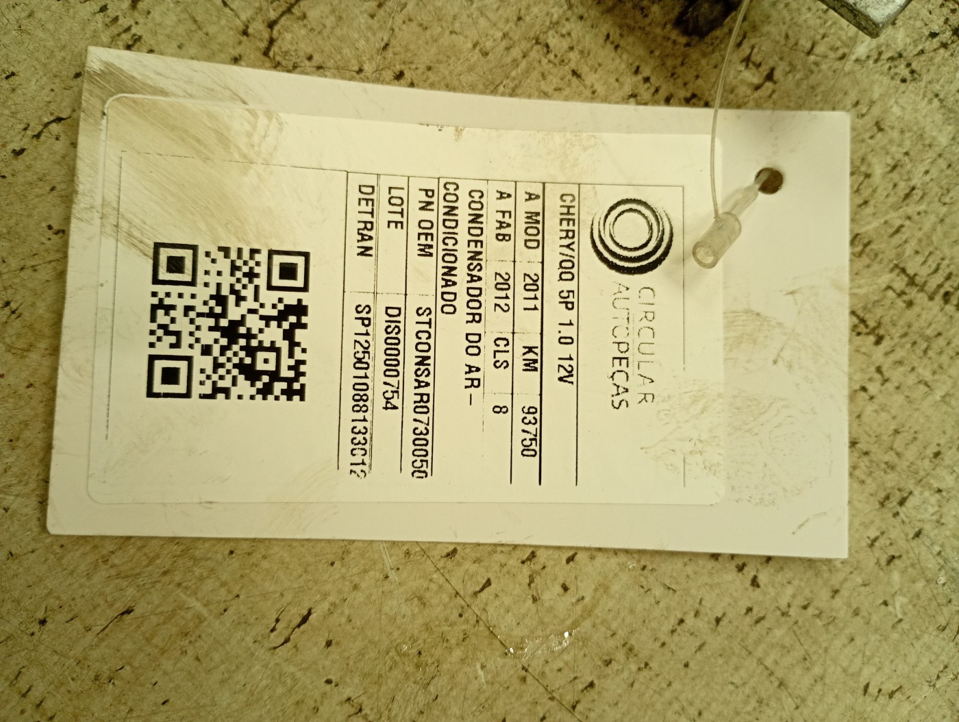 CONDENSADOR AR-CONDICIONADO CHERY QQ 1.1/1.0 2011/12 - CONSAR0730050 - 
