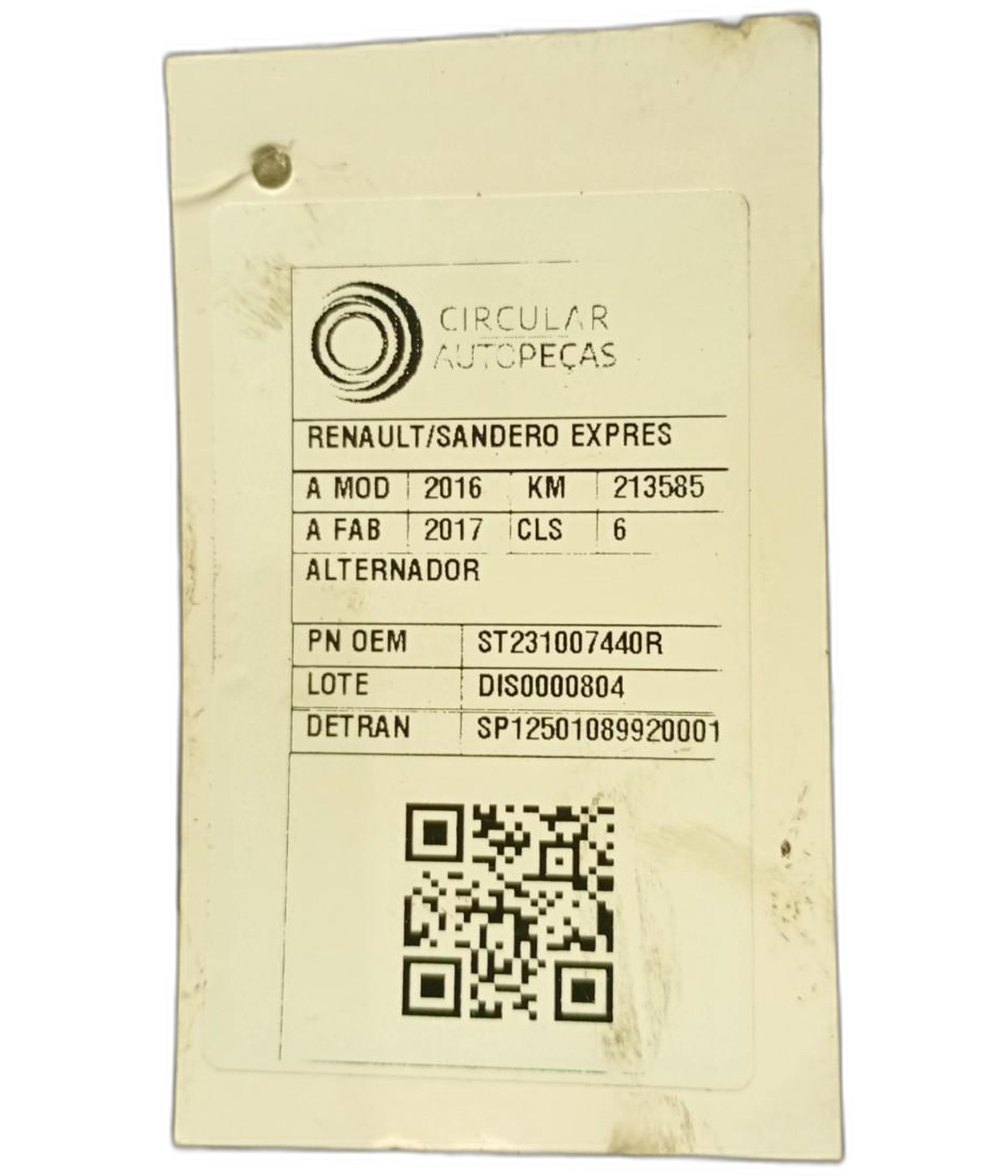 ALTERNATEUR - 231007440R - 