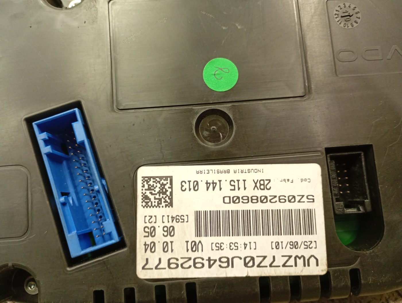 PAINEL INSTRUMENTOS VOLKSWAGEN FOX PRIME/HIGLI 2010/2011 - ST5Z0920841P - 