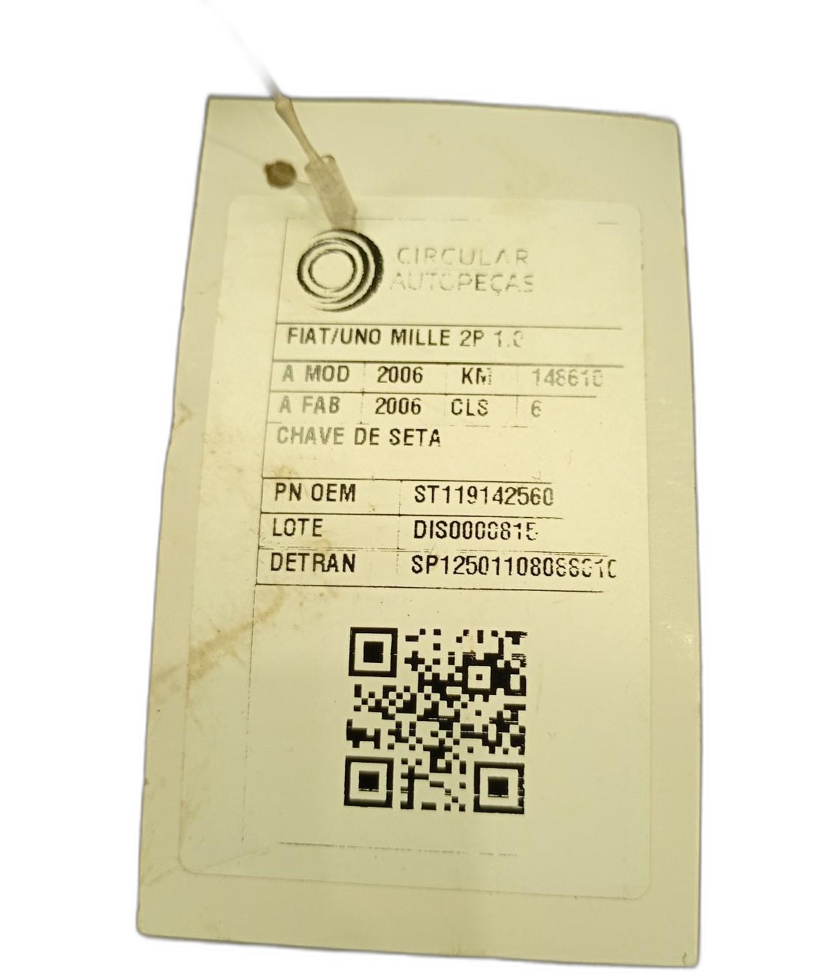 ALAVANCA COMANDO CHAVE SETA FIAT UNO MILLE 1.0 FLEX 2006 - ST119142560 - 
