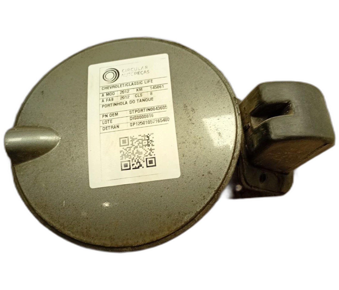 PORTINHOLA TANQUE CINZA CHEVROLET CLASSIC LIFE/LS 2012 - STPORTIN0043605 - 