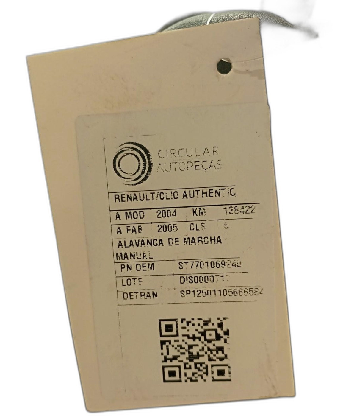 Alavanca Cambio Clio Symbol 1.0 1.6 8/16v 2000 2001 a 2016 - ST7701069240 - 