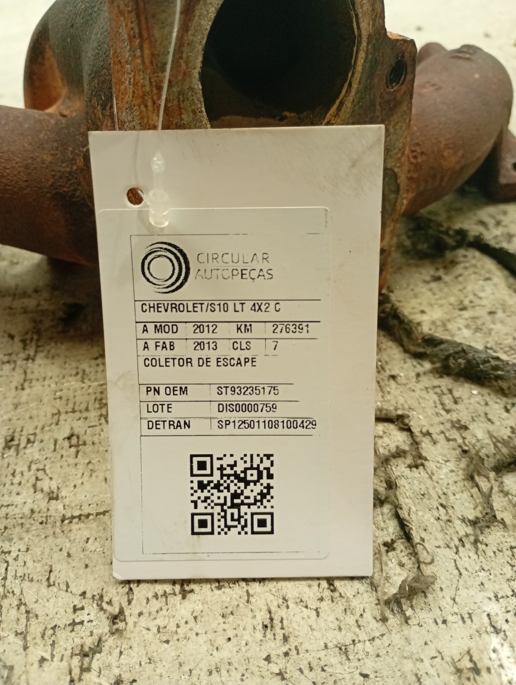 COLETOR ESCAPAMENTO CHEVROLET S10 2.4 12/13 - ST93235175 - 