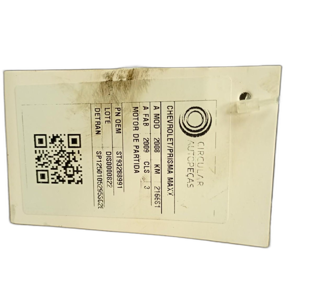 MOTOR PARTIDA CHEVROLET PRISMA MAXX 1.4 ECONO 2008/09 - ST93288991 - 