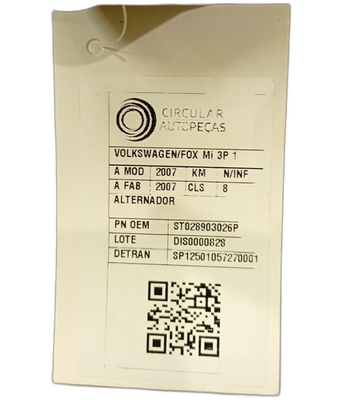 Alternador Gol Voyage G5 Polo Fox 2003 2004 a 2010 70A Valeo - ST028903026P - 