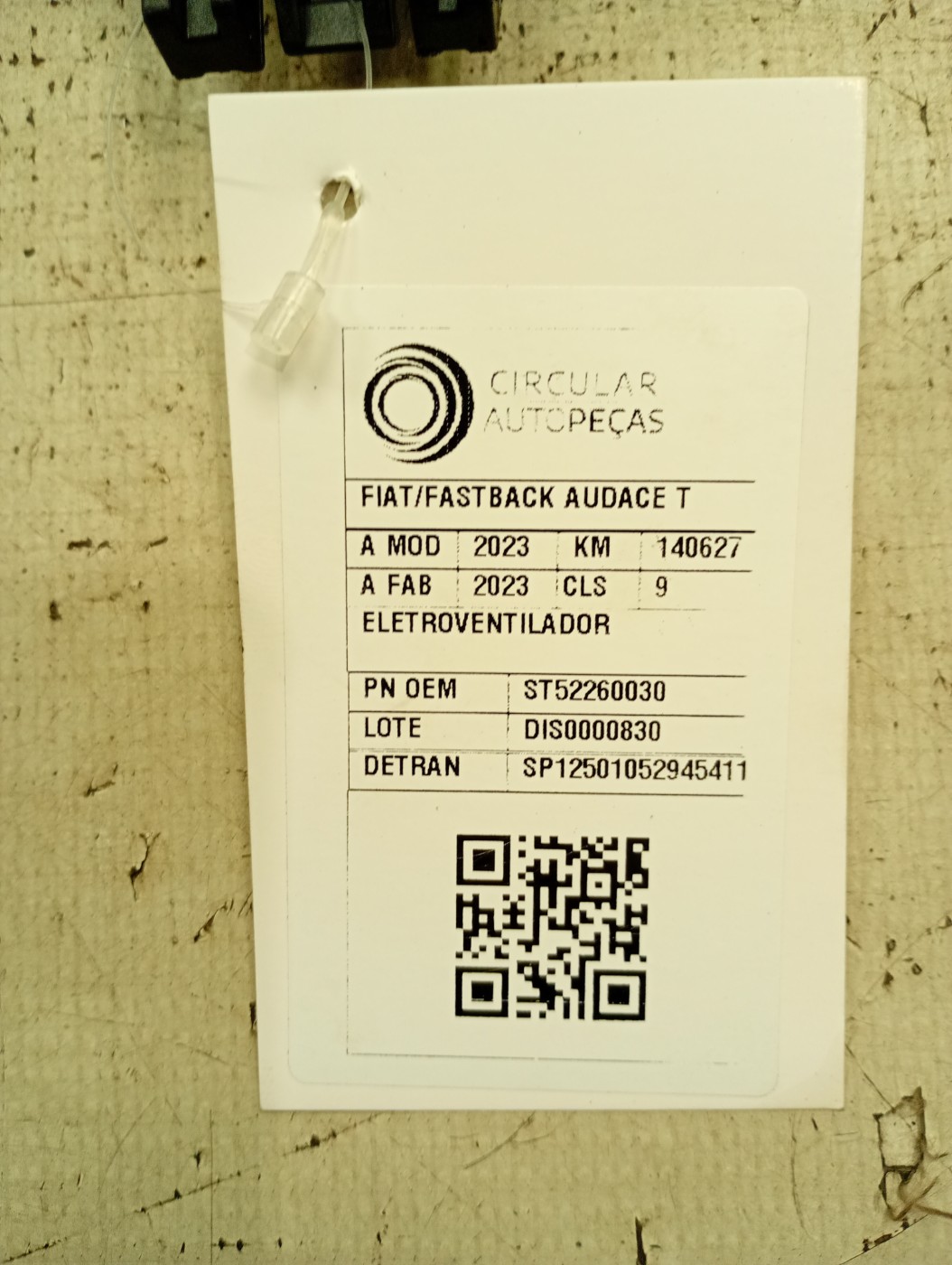ELETROVENTILADOR FIAT FASTBACK AUDACE TURBO 200 1.0 2023/23 - ST52260030 - 