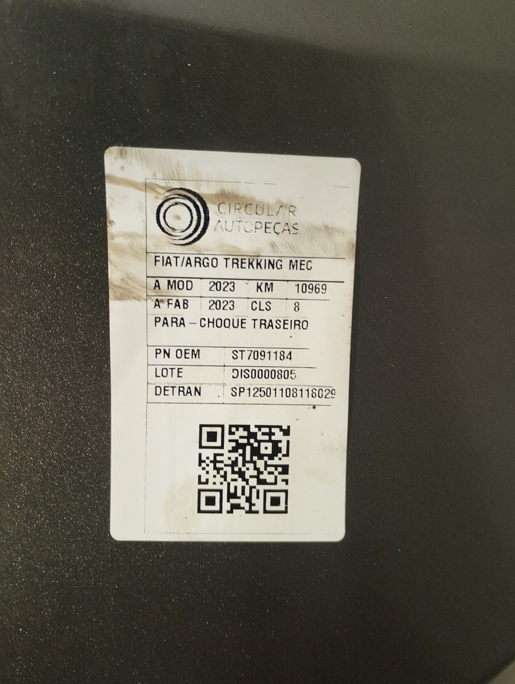 PARA-CHOQUE TRASEIRO FIAT ARGO TREKKING 1.3 2023/2023 - ST7091184 - 