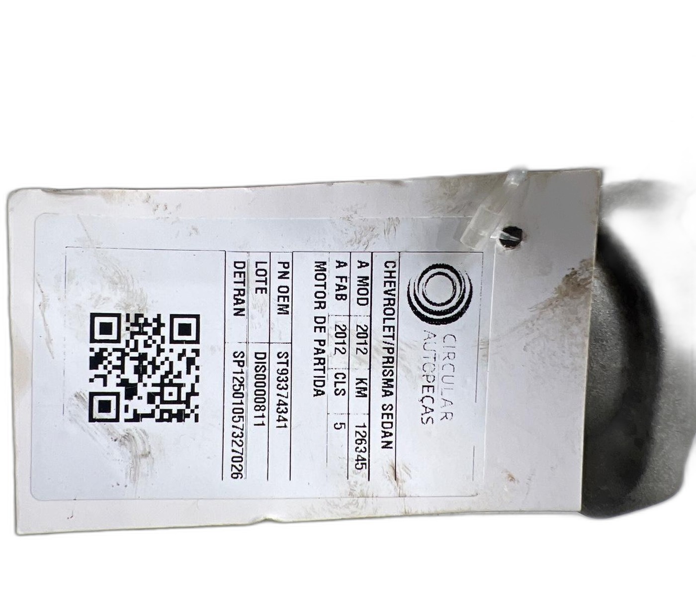 MOTOR PARTIDA CHEVROLET CLASSIC LIFE/LS 1.0 FLEX 2010 - ST93374341 - 