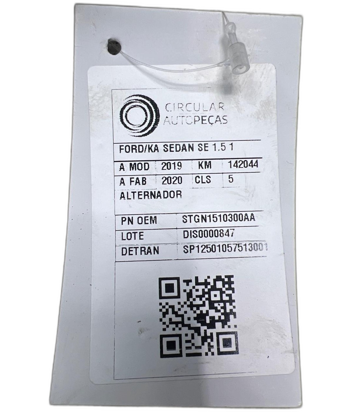 Alternador Ecosport Ka 1.5 12v 3cc 2018 2019 a 2021 120A - STGN1510300AA - 
