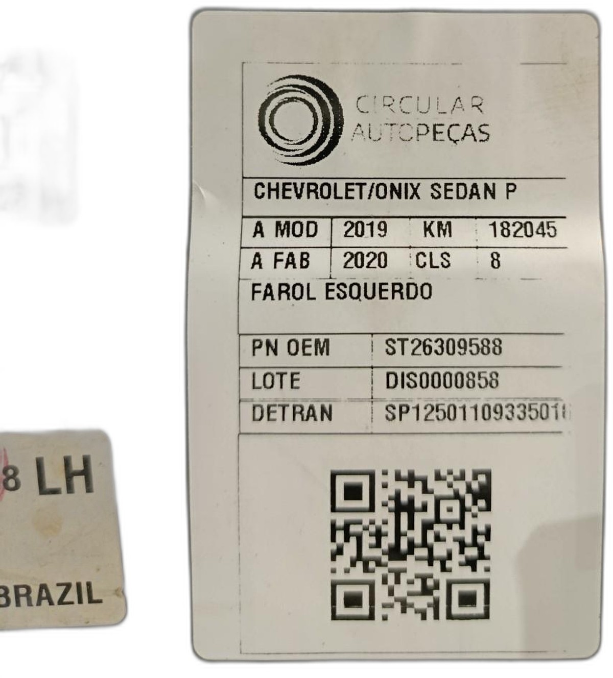 FAROL ESQUERDO CHEVROLET ONIX SEDAN PLUS LTZ 1.0 2022/2022 - ST26309588 - 