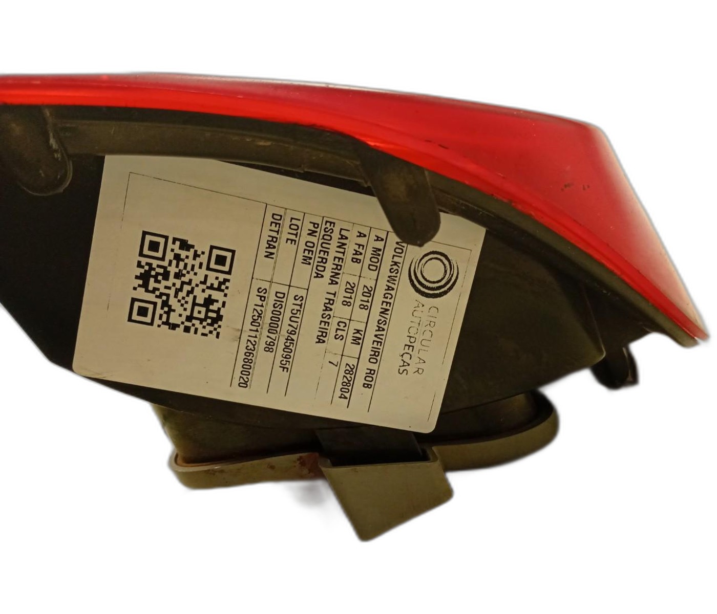 LANTERNA TRASEIRA ESQUERDA VOLKSWAGEN SAVEIRO 1.6 2018/2018 - ST5U7945095F - 