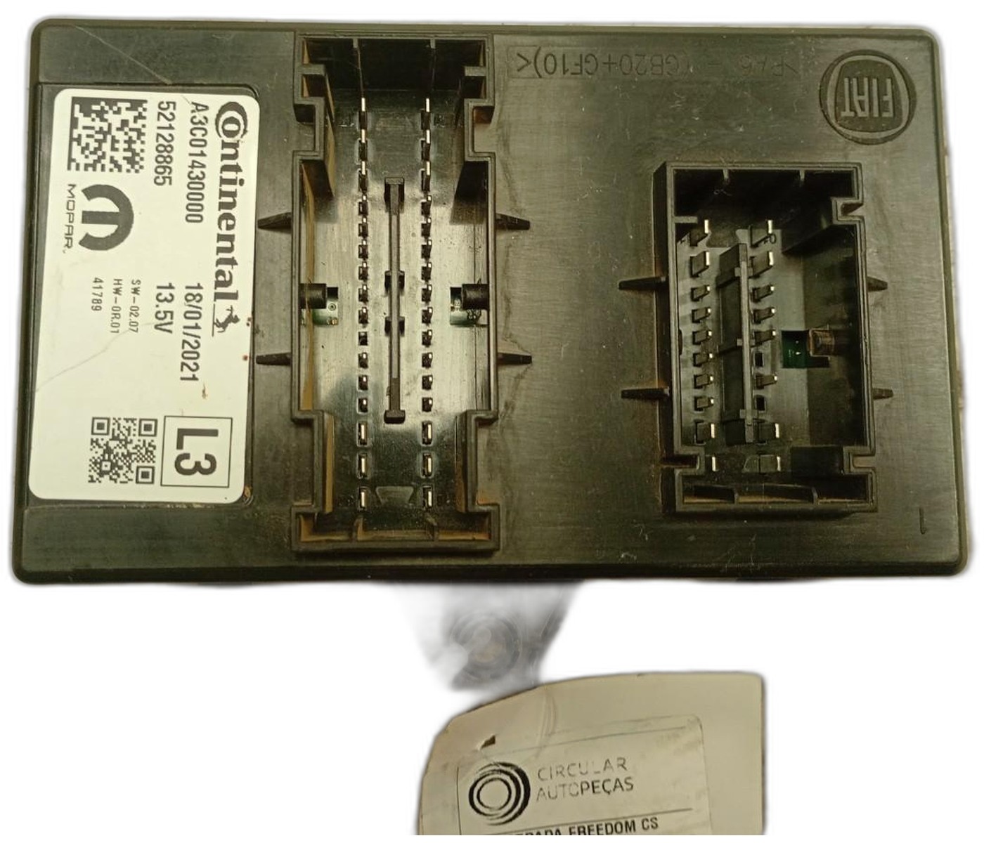 MÓDULO CONFORTO FIAT STRADA FREEDOM 1.3 FLEX 8V CS 2021 - ST52128865 - 
