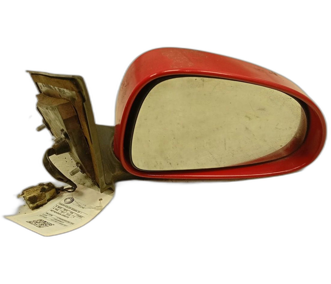 RETROVISOR DIREITO VERMELHO CHERY CELER SEDAN 1.5 2016/17 - STRVISORDIR0730084 - 