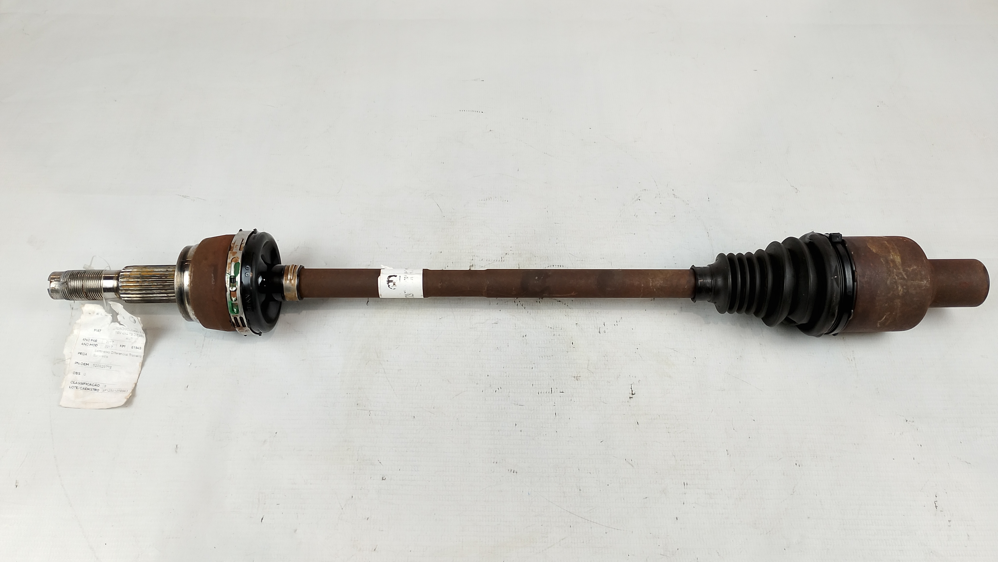 SEMI-EIXO DIFERENC TRASE ESQUER FIAT TORO VOLCA DIESEL 2017 - 52062977E - 