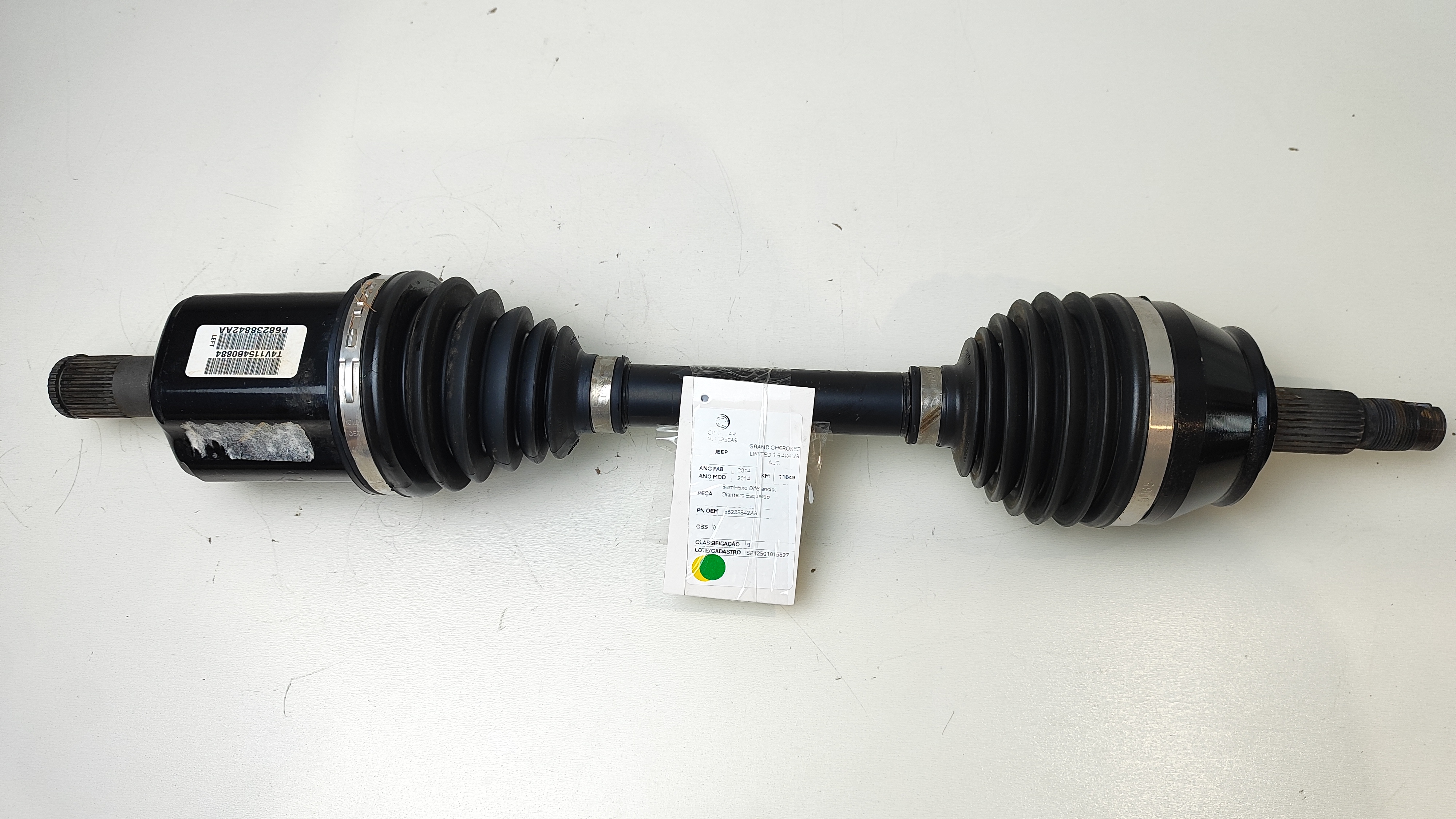 SEMI-EIXO DIFERENCIAL DIANT ESQUERD JEEP GRAND CHEROKEE 2014 - 68238842AA - 