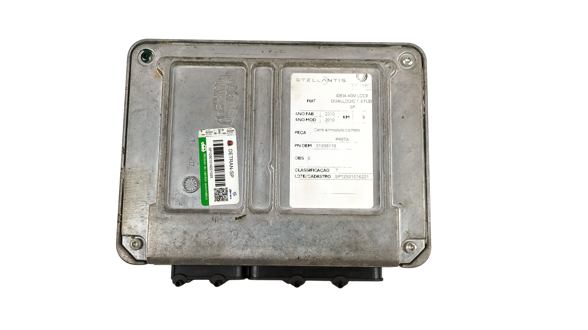 MÓDULO CÂMBIO FIAT IDEA ADV.LOCK.DUALOGIC 1.8 2012 - 51898118 - 