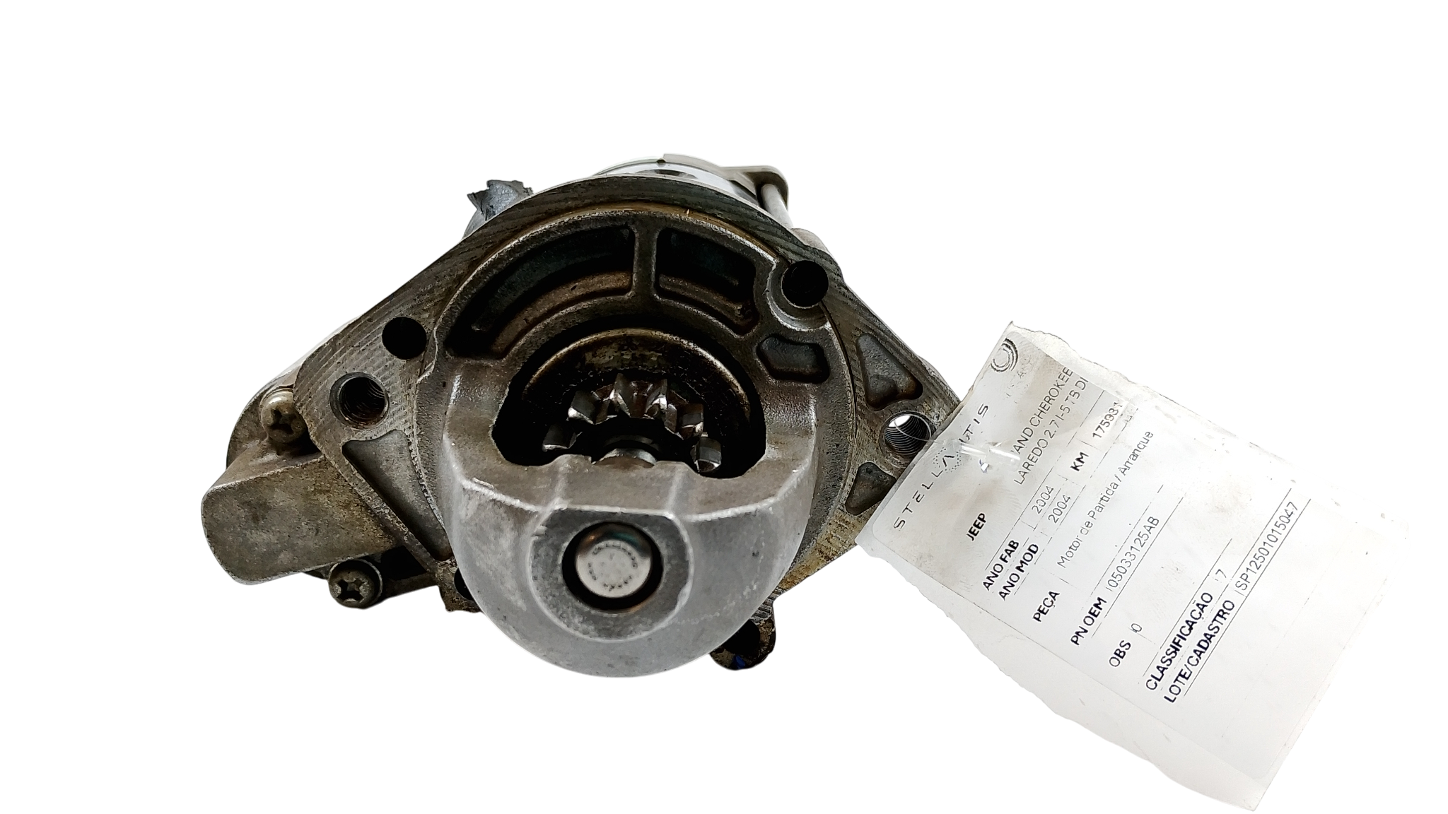 MOTOR PARTIDA JEEP GRAND CHEROKEE LAREDO 2.7 I-5 TB D 2004 - 05033125AB - 