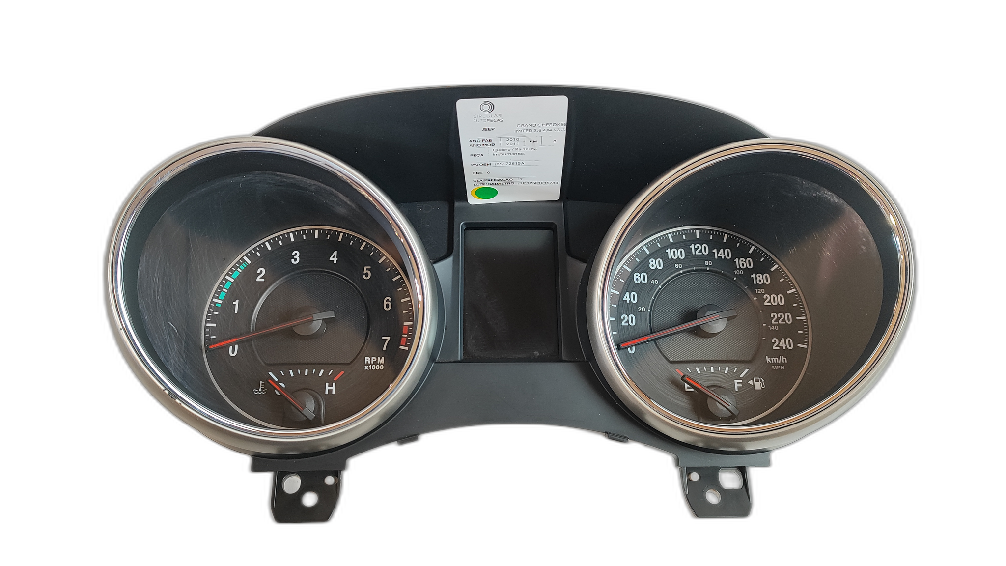 Painel Instrumentos Jeep Grand Cherokee Limit 3.6 2011/12 - 05172615AI - 