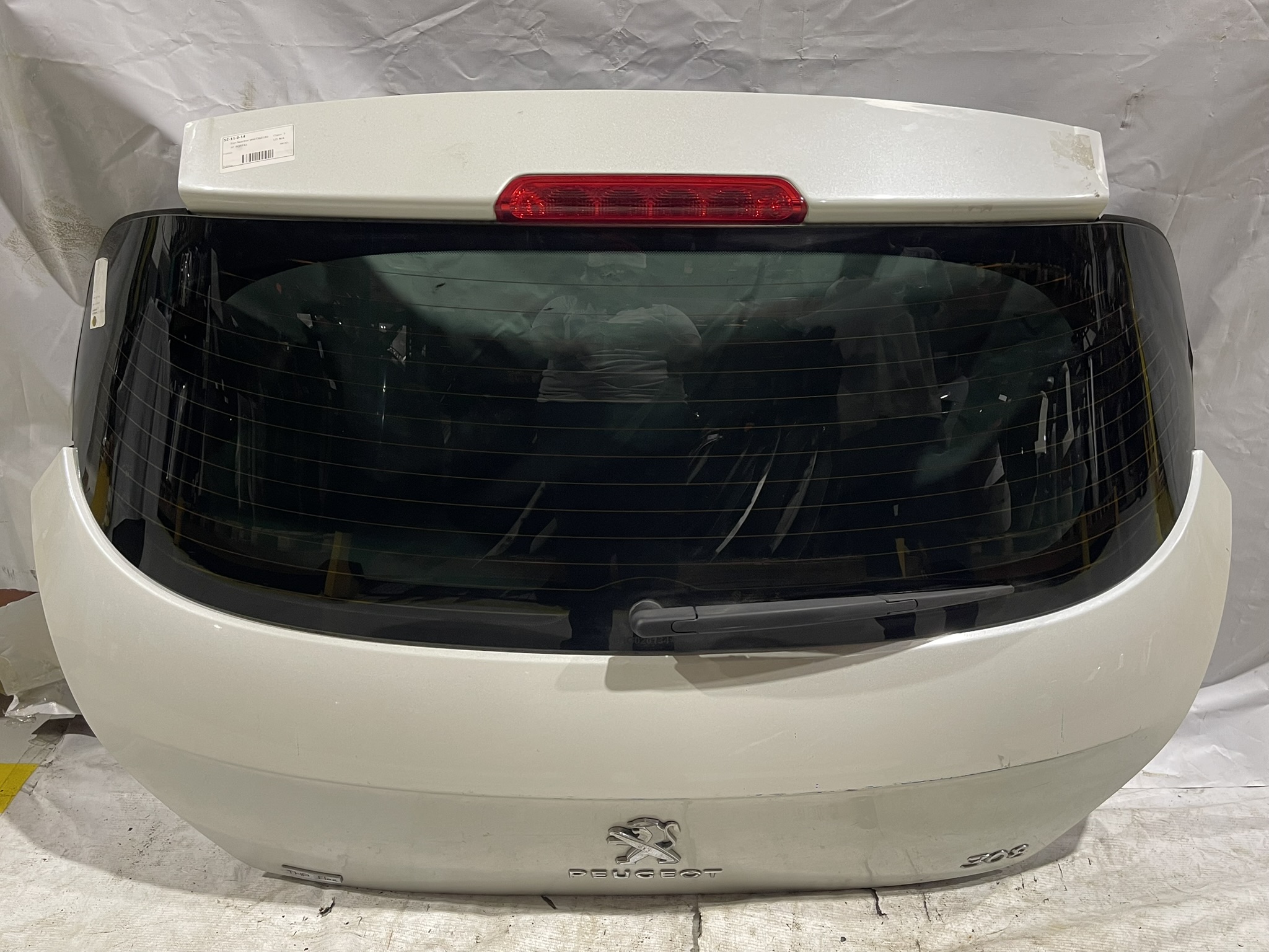 TAMPA TRASEIRA PEUGEOT 308 GRIFFE 1.6 TURBO BRANCO 2017 - 9667360180 - 