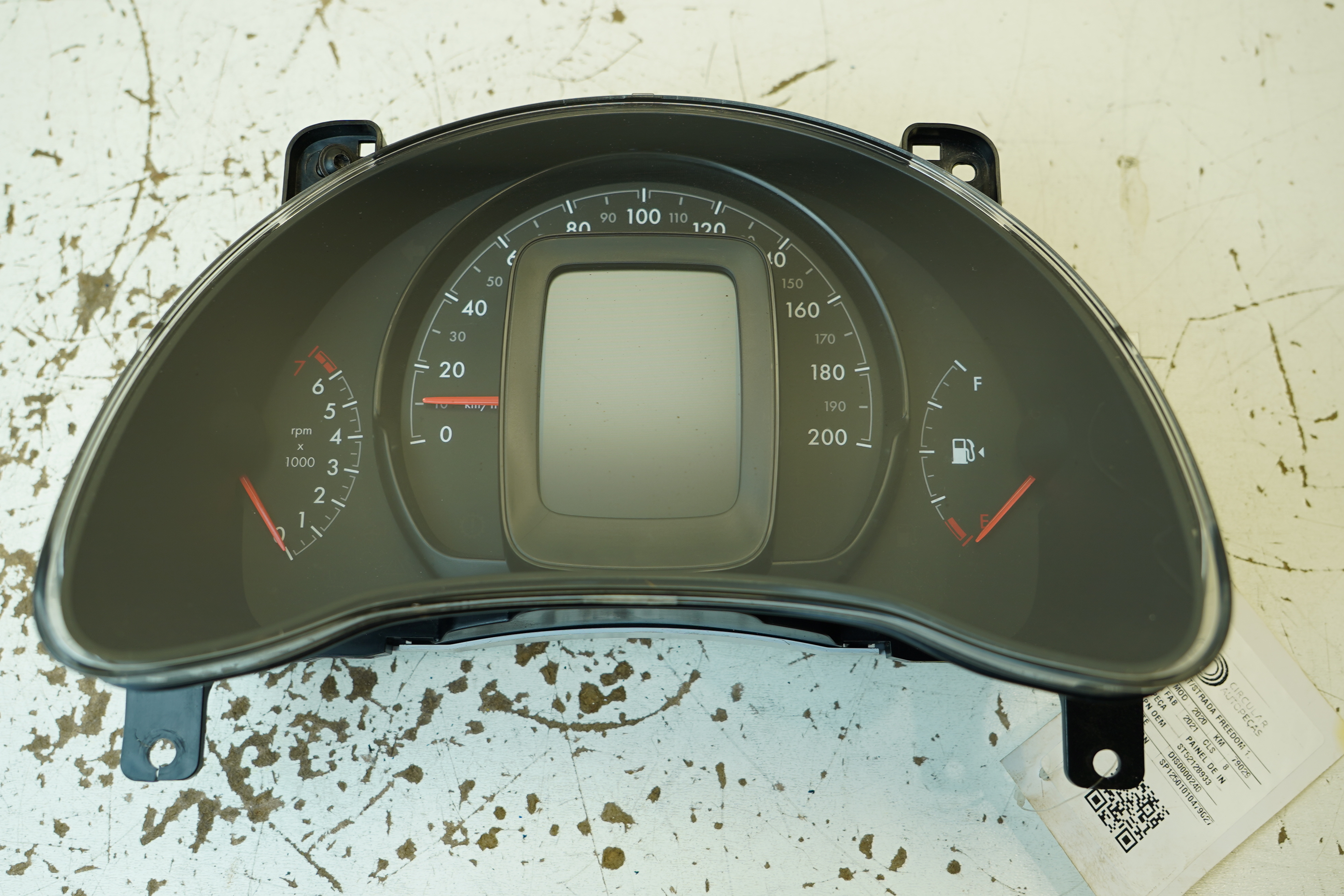 PAINEL INSTRUMENTOS FIAT STRADA FREEDOM 1.3 FLEX 2024 - 52128933 - 