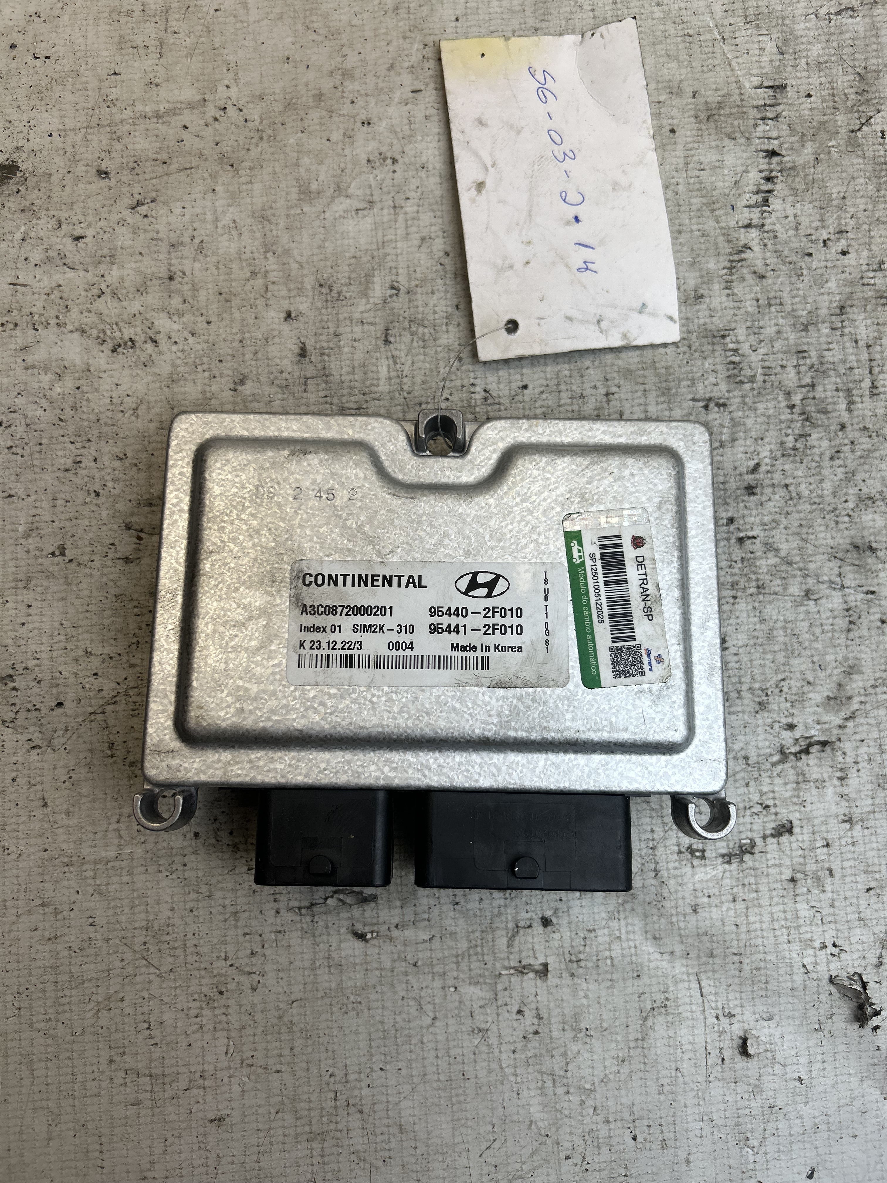 MODULO CÂMBIO HYUNDAI CRETA PLATINUM 1.0 TB 12V FLEX 2023DE... - A3C0872000201 - 