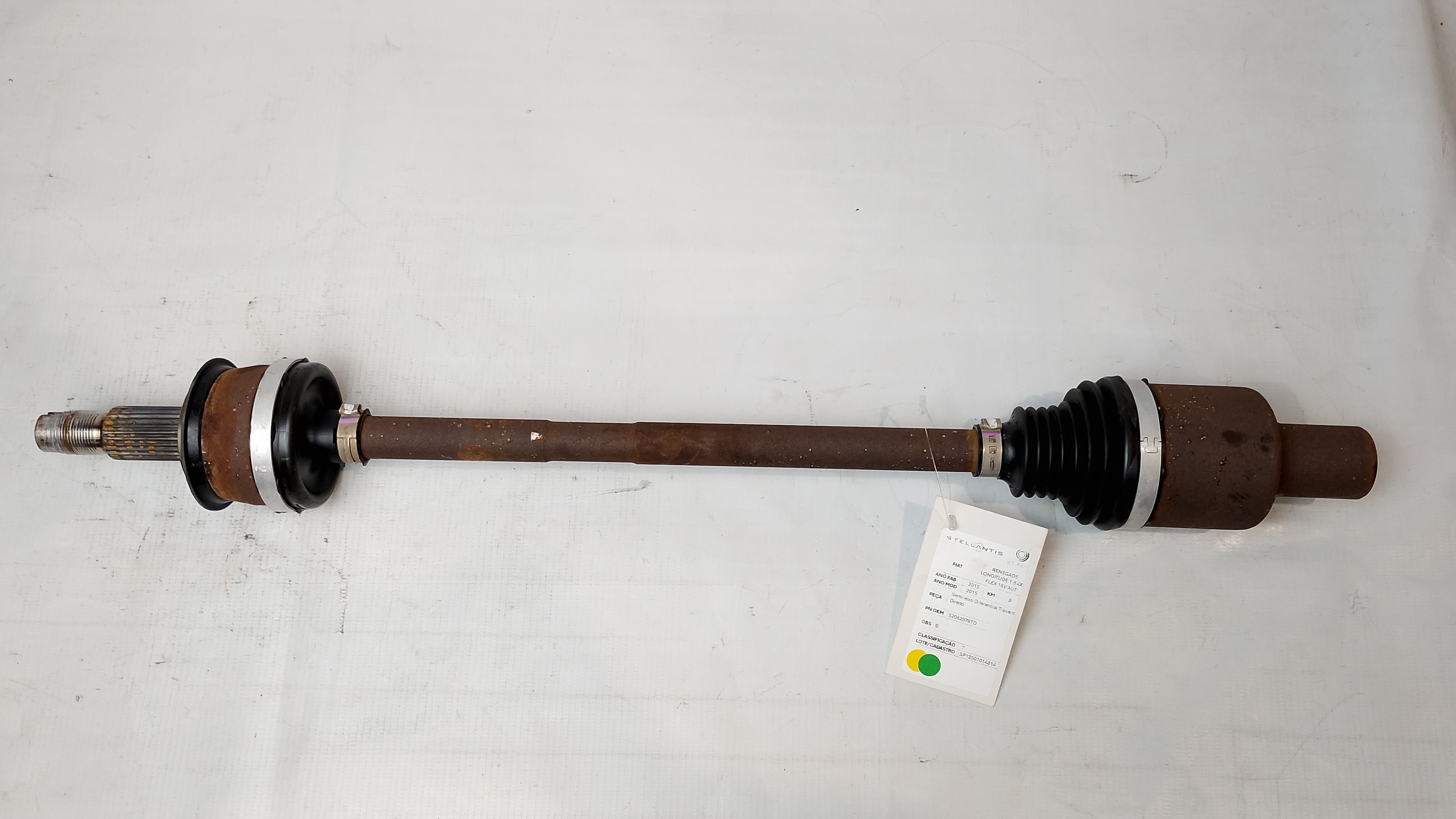 SEMI-EIXO DIFERENCIAL TRAS DIR JEEP RENEGADE TH 2.0 2018/19 - 52062976TD - 