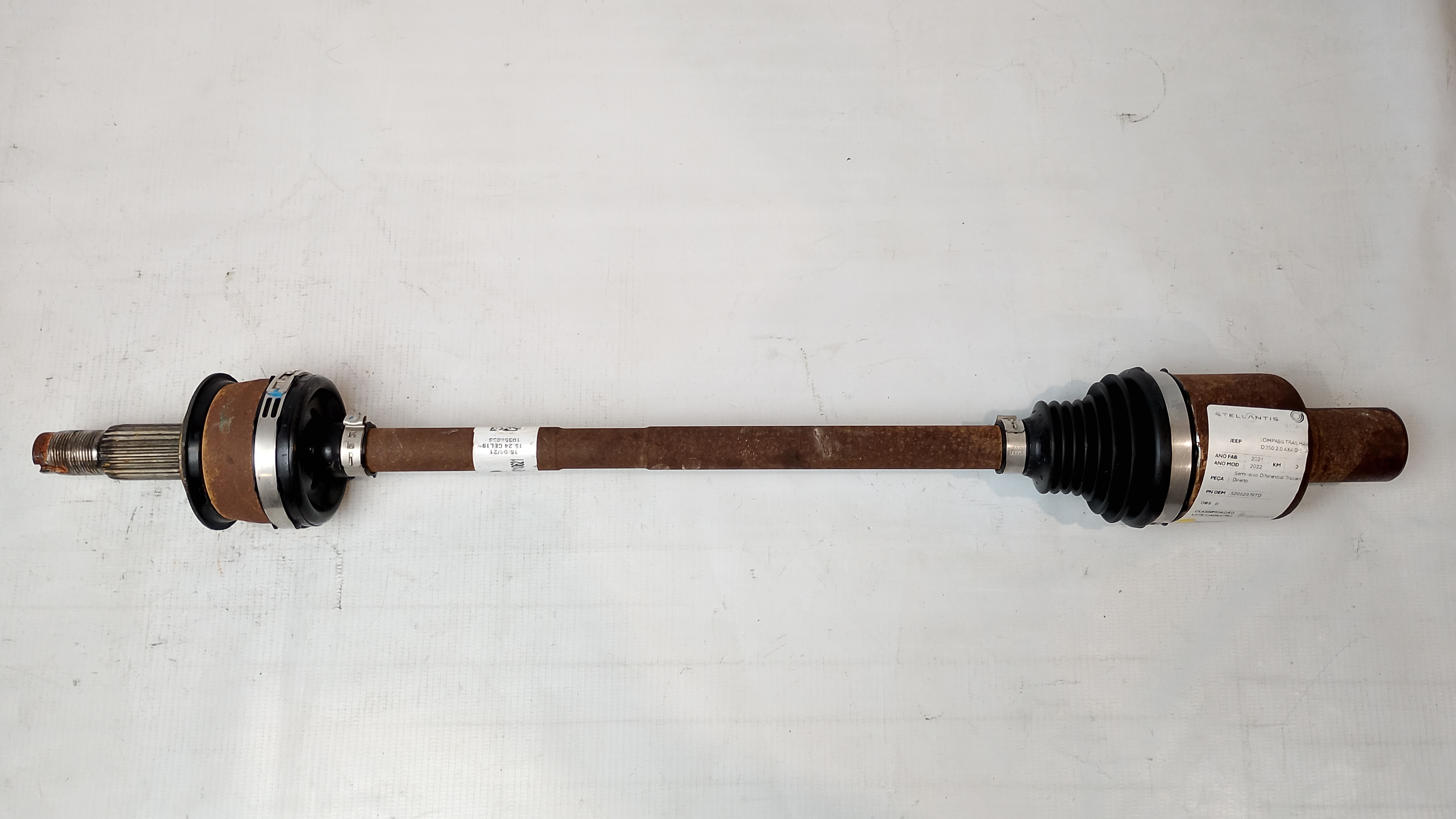 SEMI-EIXO DIFERENCIAL TRAS DIR JEEP RENEGADE TH 2.0 2018/19 - 52062976TD - 