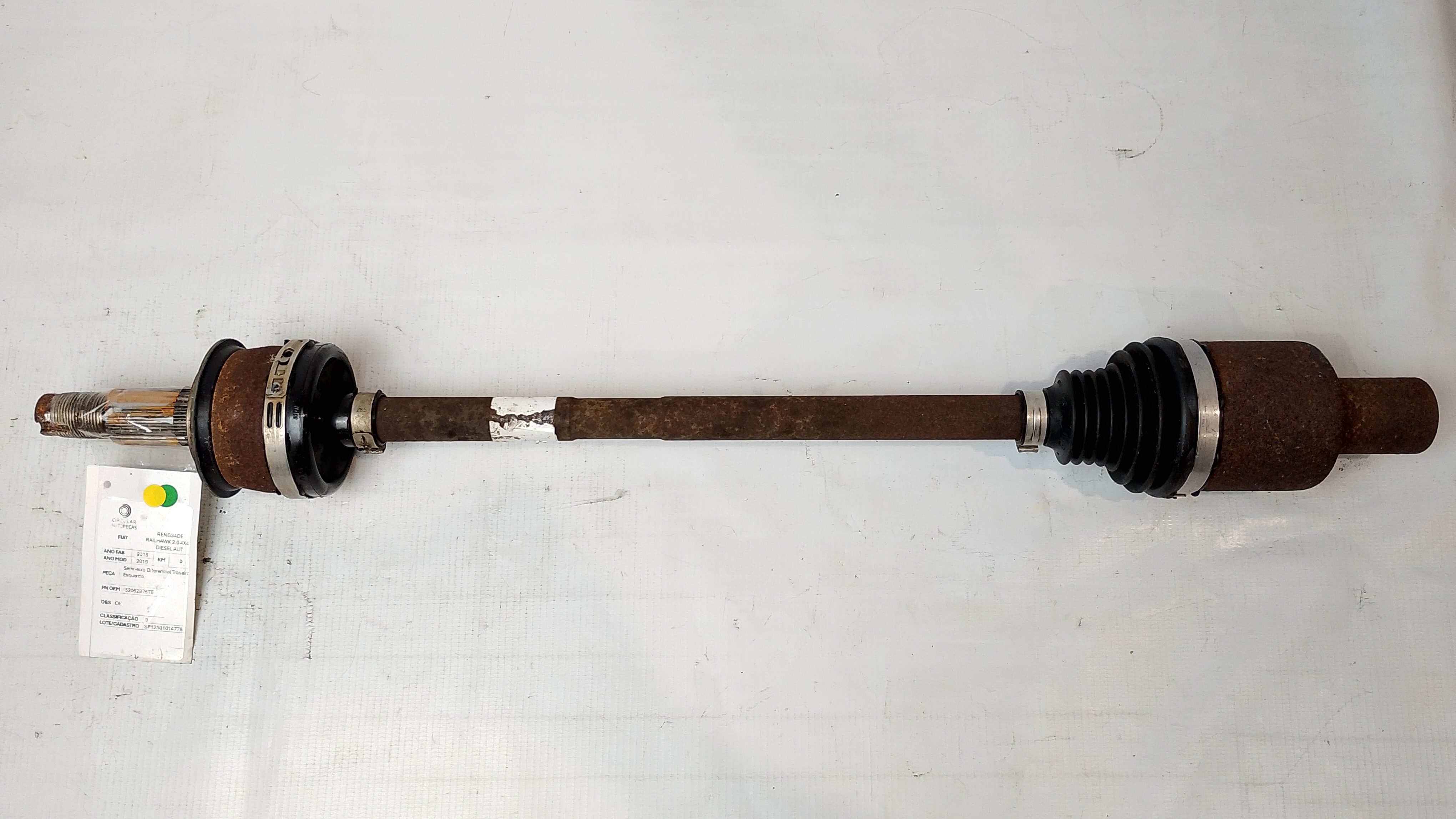 SEMI-EIXO DIFERENCIAL TRAS ESQ JEEP RENEGADE TH 2018/2019 - 52062976TE - 