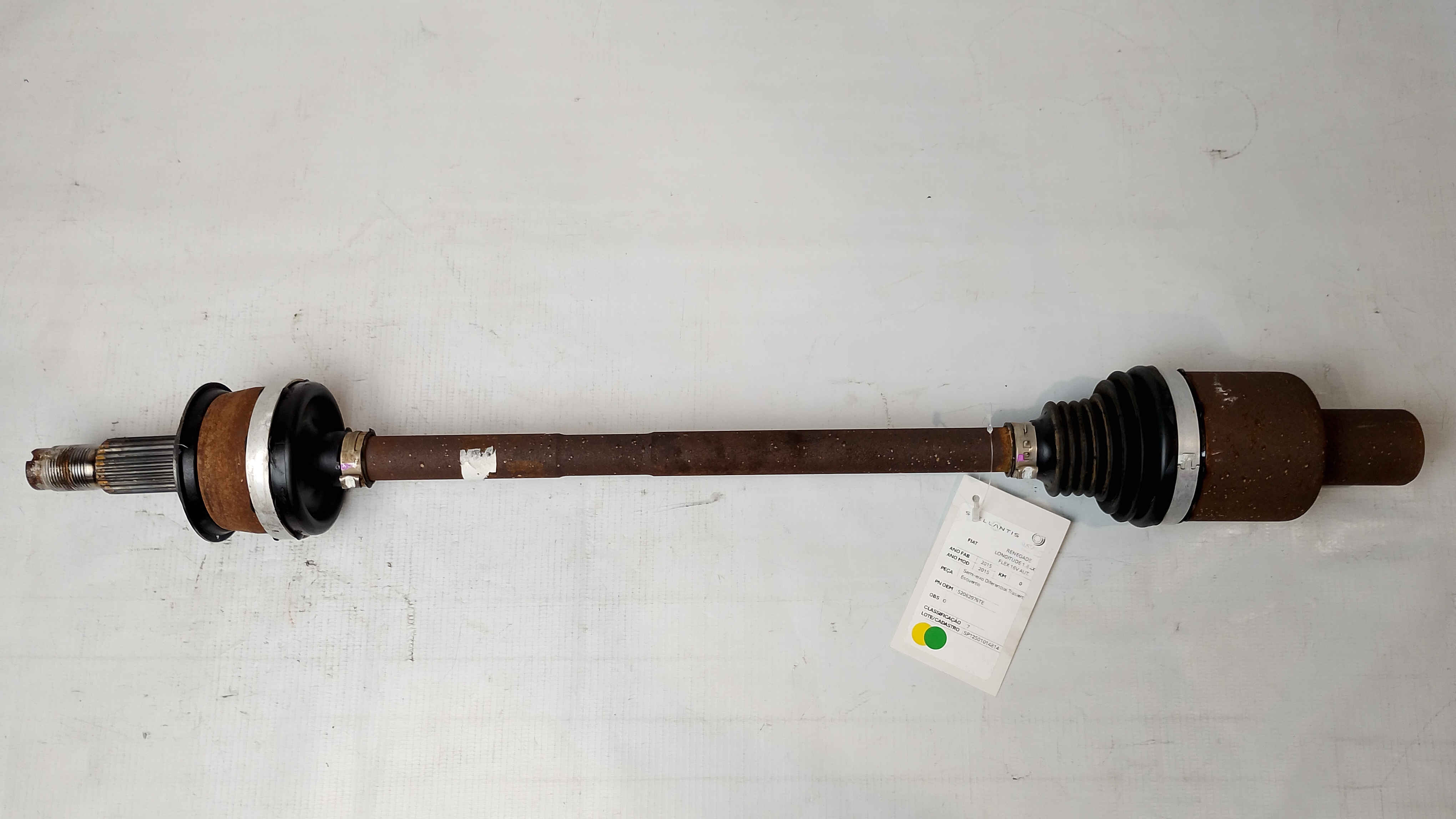 SEMI-EIXO DIFERENCIAL TRAS ESQ JEEP RENEGADE TH 2018/2019 - 52062976TE - 