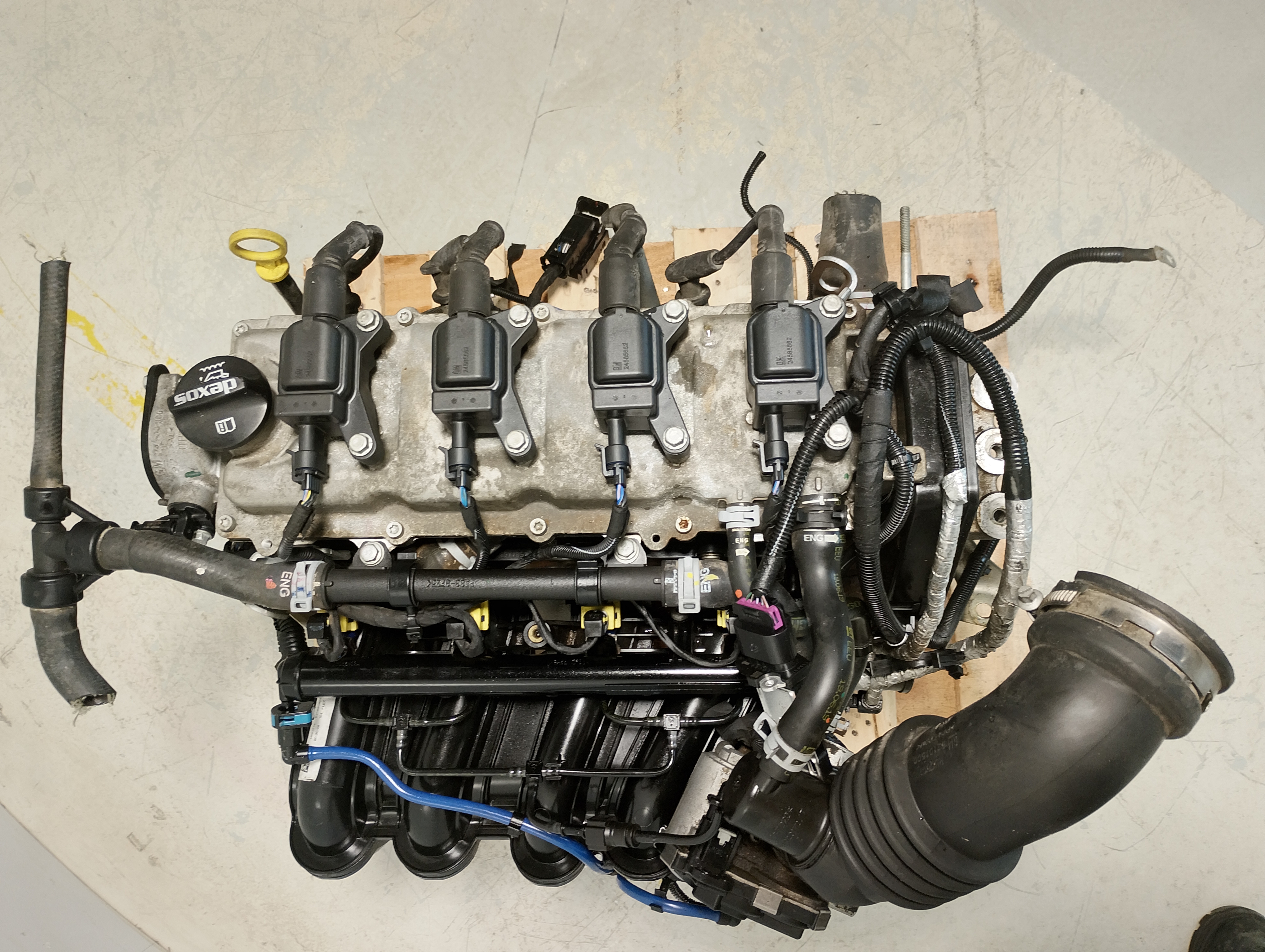 MOTOR COMPLETO CHEVROLET ONIX HATCH JOY 1.0 8V FLEX 2018 - 24582251 - 