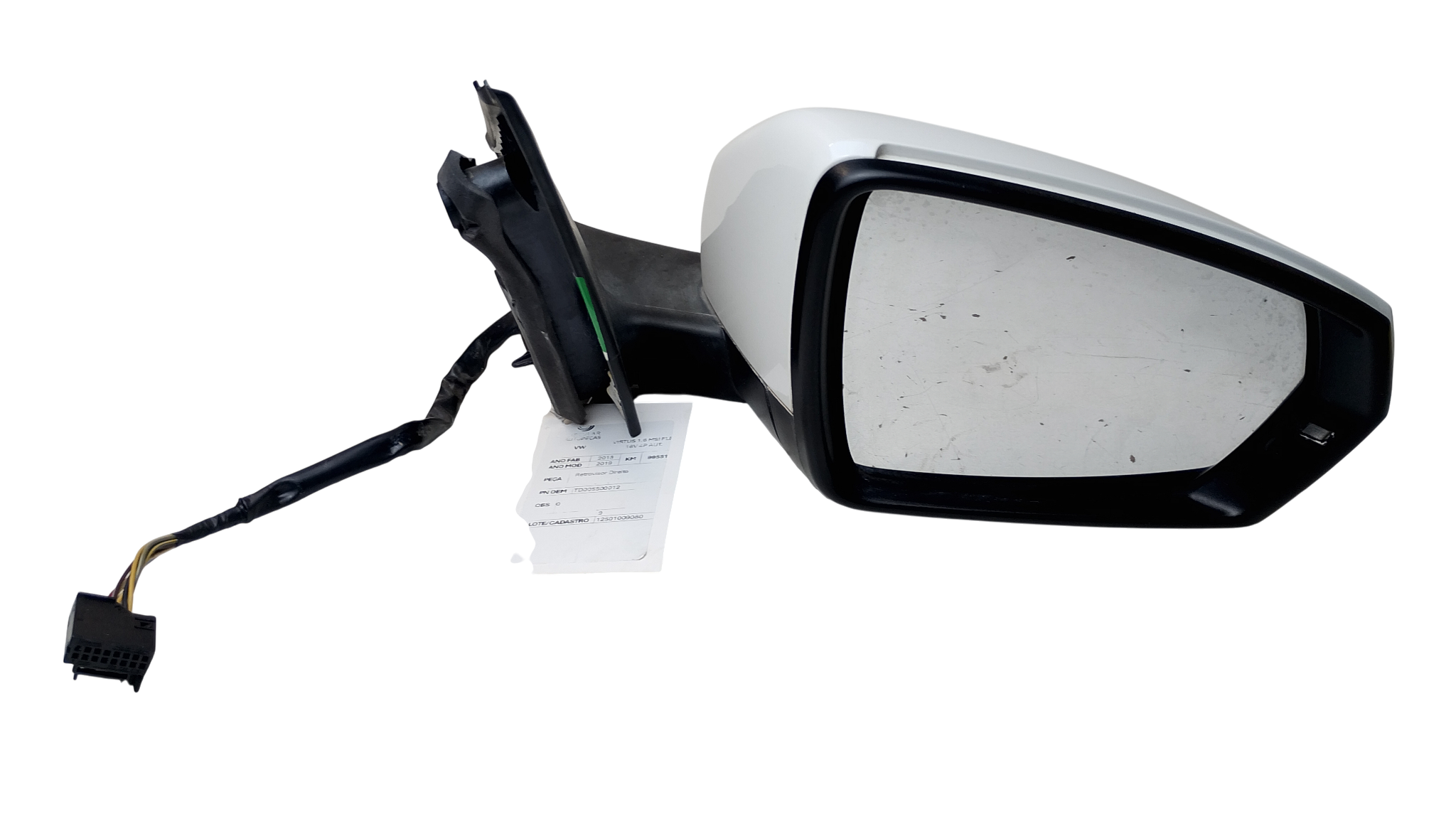 RETROVISOR DIREITO VOLKSWAGEN VIRTUS 1.6 MSI 16V 2018/19 - TD005500012 - 