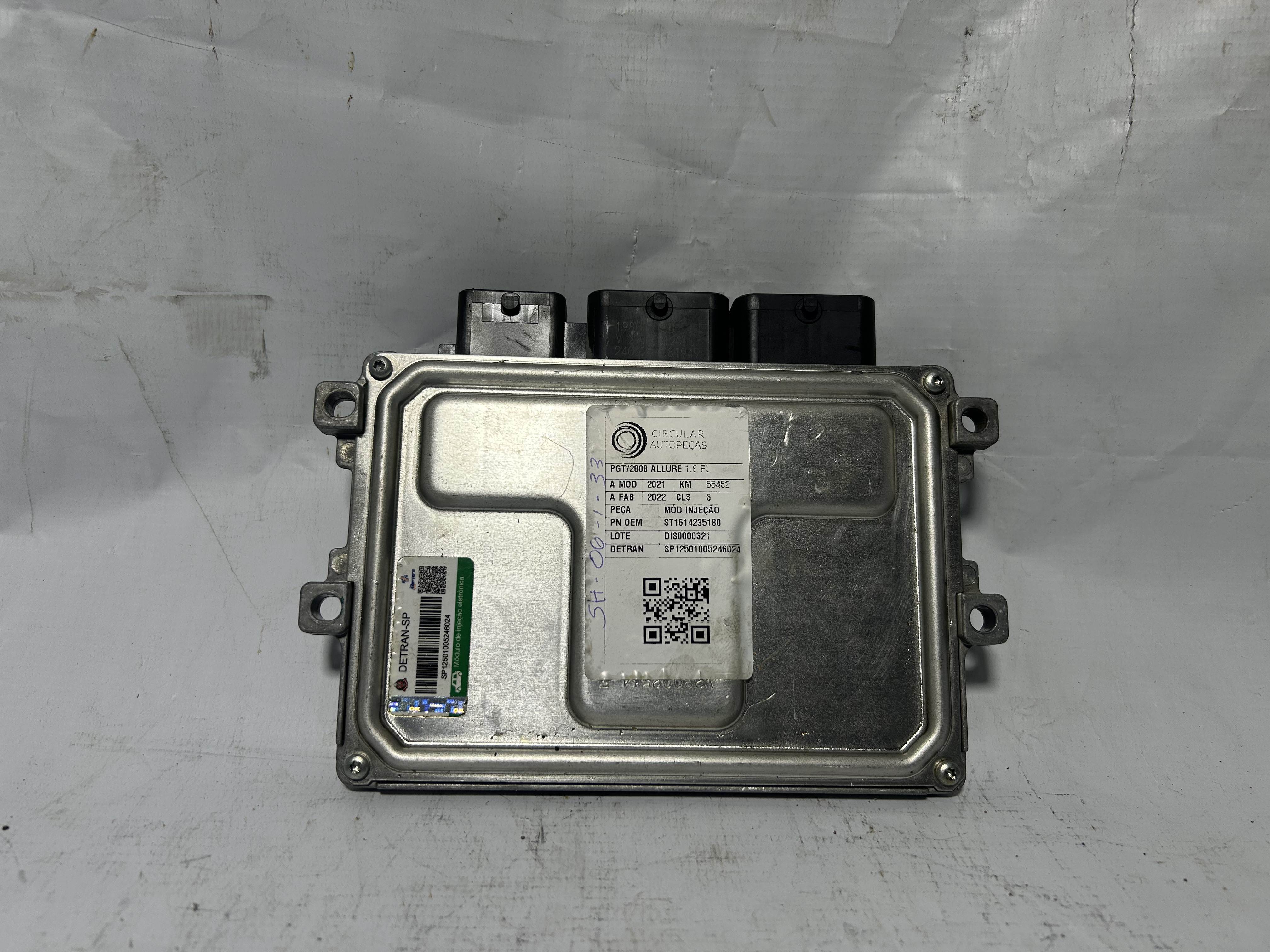 MÓDULO INJEÇÃO PEUGEOT 2008 ALLURE 1.6 FLEX 2021/2022 - 1614235180 - 