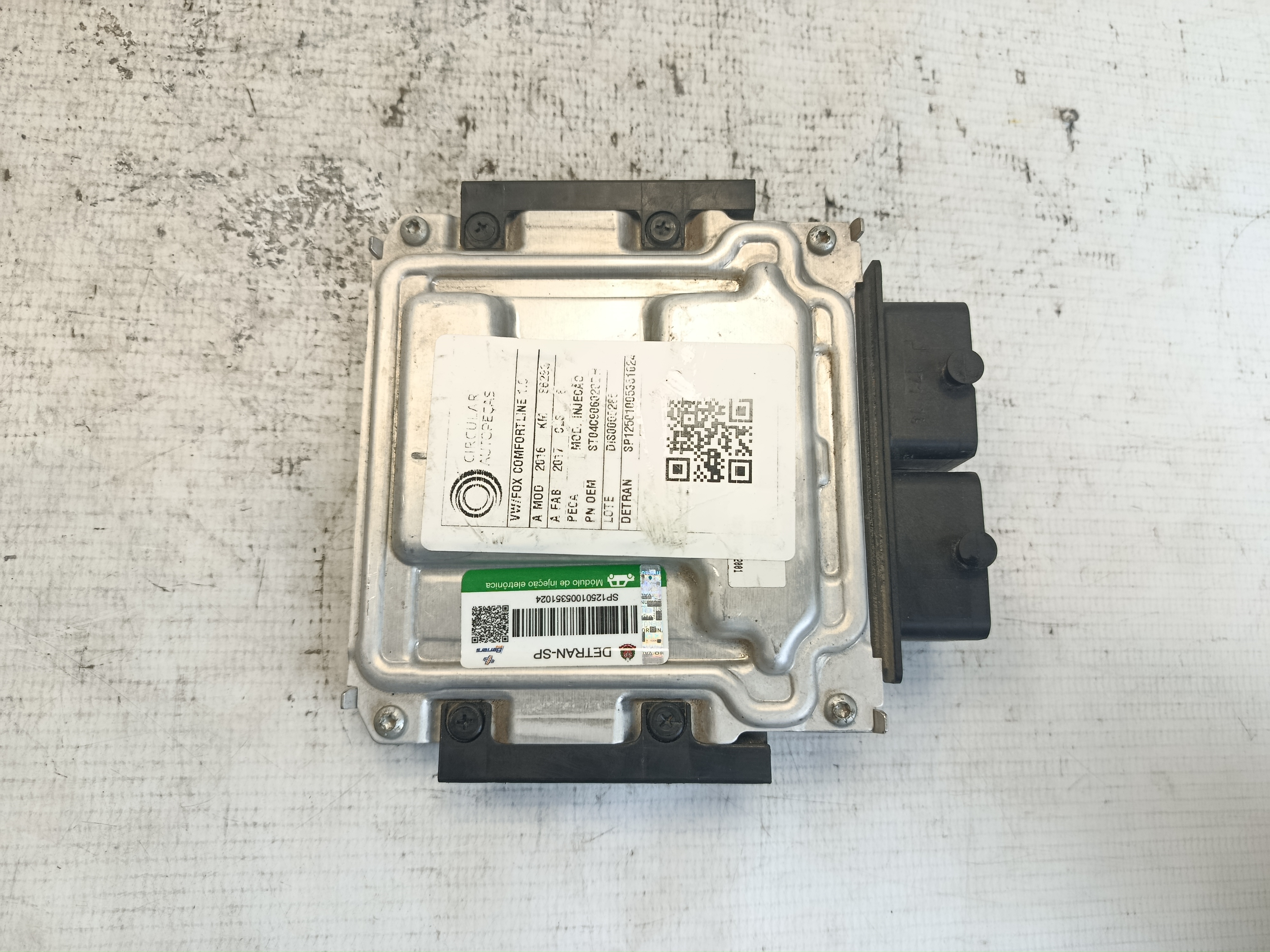MÓDULO INJEÇÃO VOLKSWAGEN FOX COMFORTLINE 1.0 12V 2016/17 - 04C906020DH - 