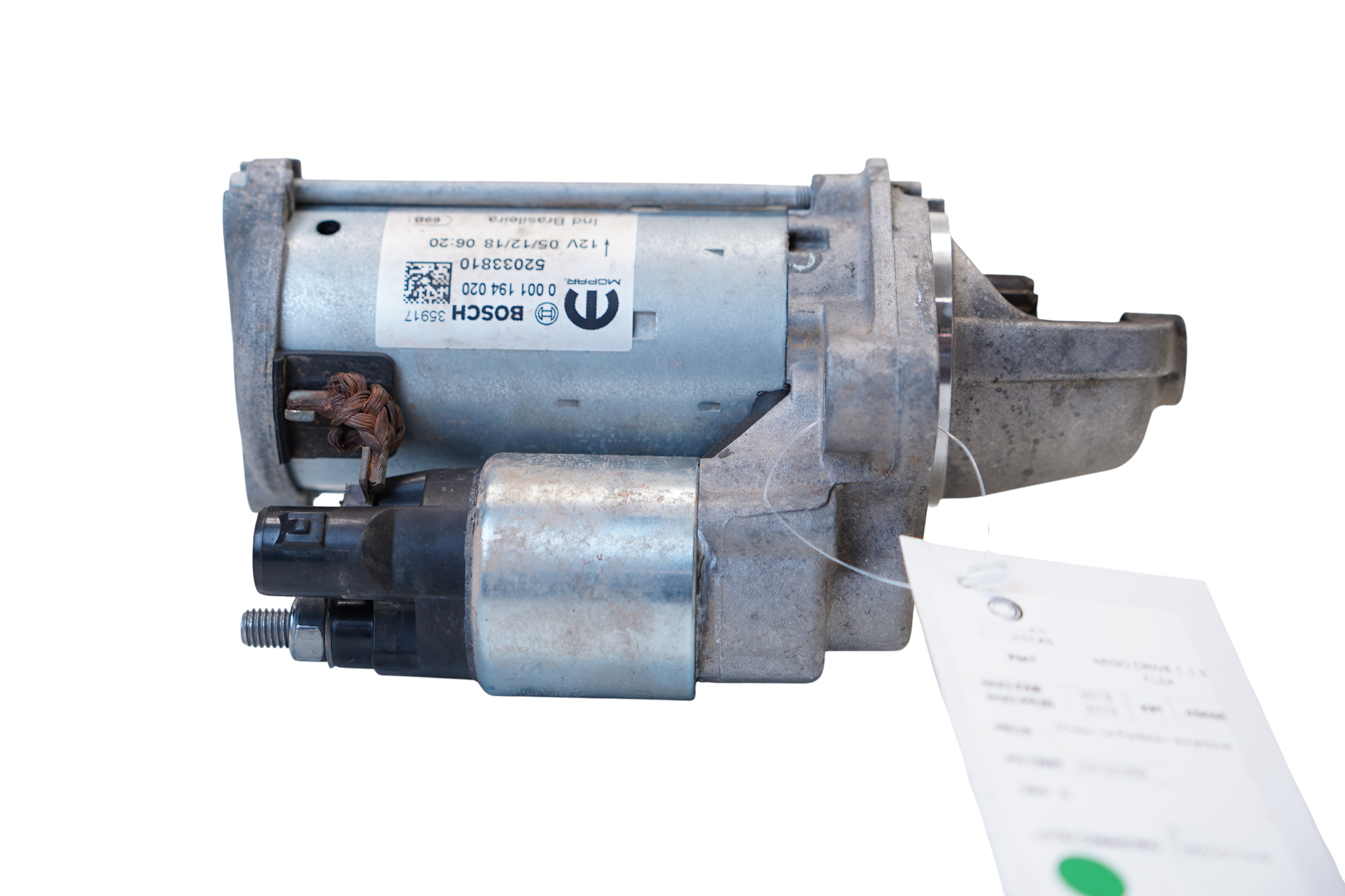 MOTOR PARTIDA SEGURANCA ANTIGA BOSCH KW 1 0 - 50150359 - 
