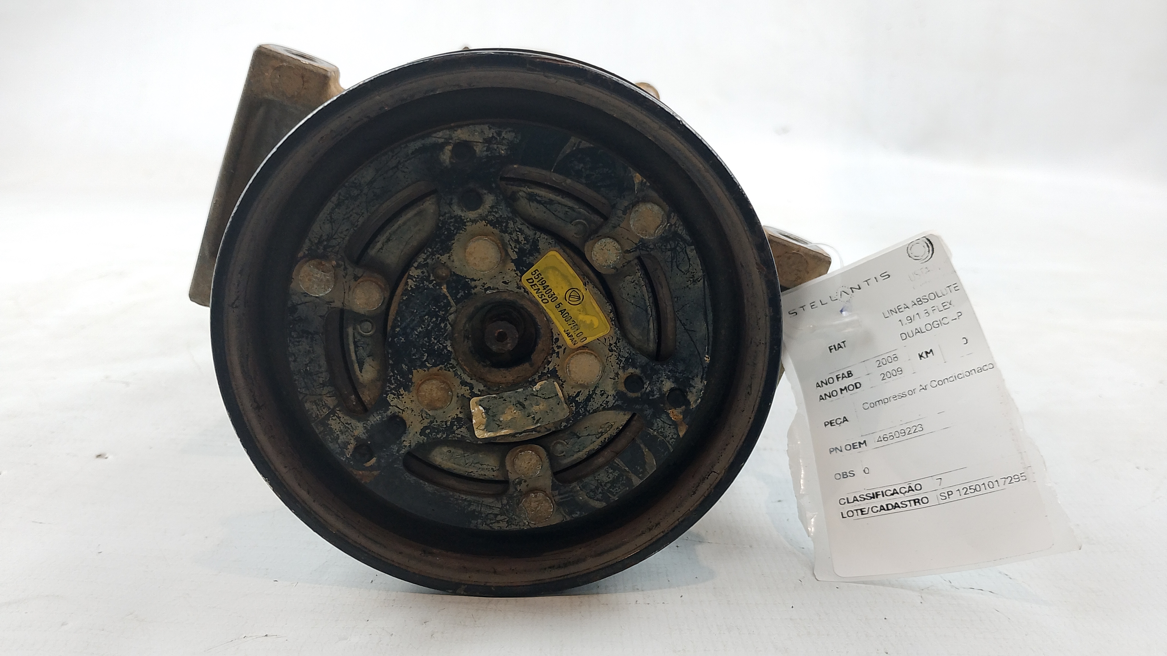 COMPRESSOR AR CONDICIONADO FIAT LINEA ABSOLUTE 2008/09 - 46809223 - 