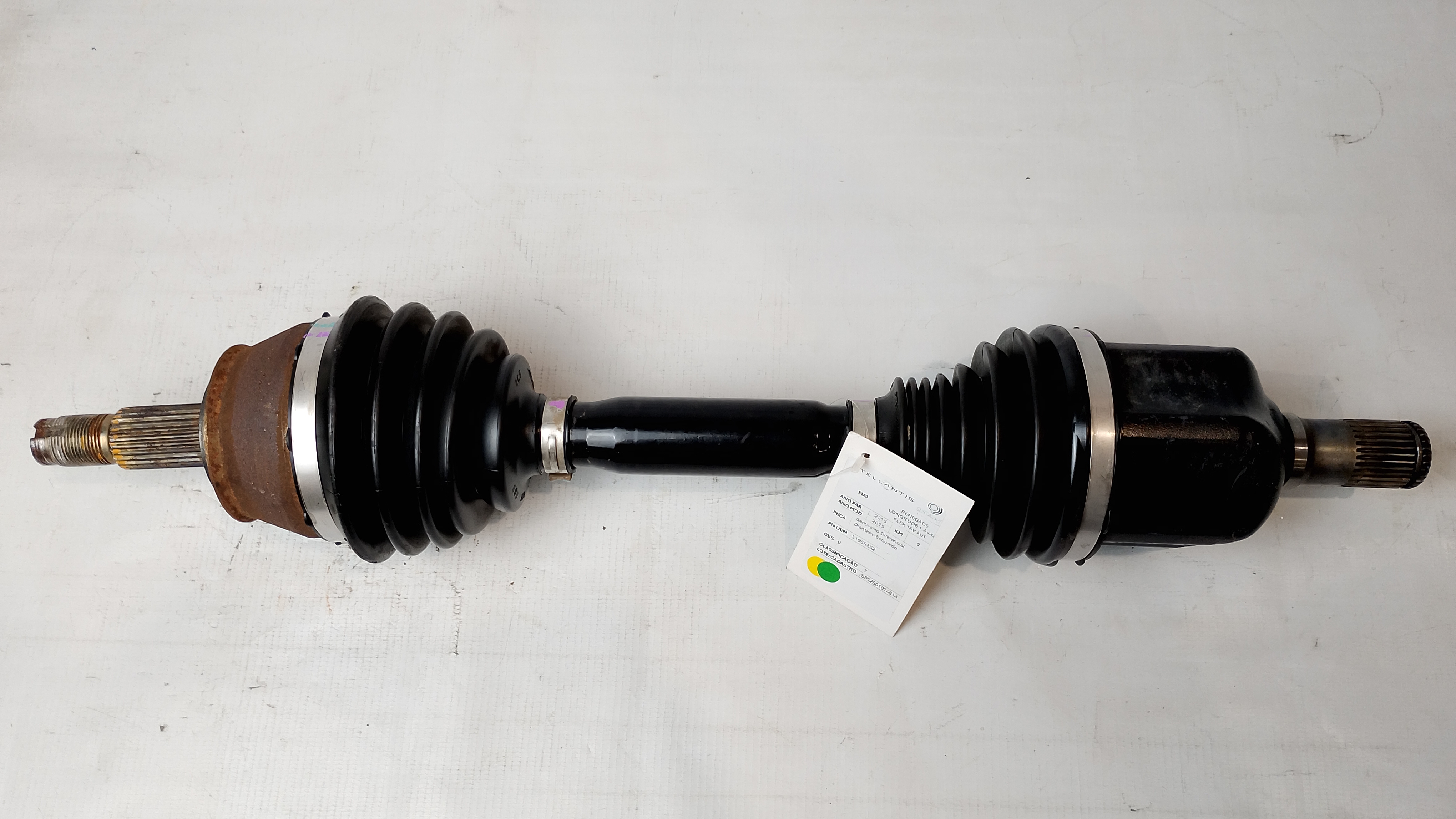 SEMI-EIXO DIFERENCIAL DIANT ESQ JEEP RENEGADE LONG 1.8 2015 - 51959852DE - 