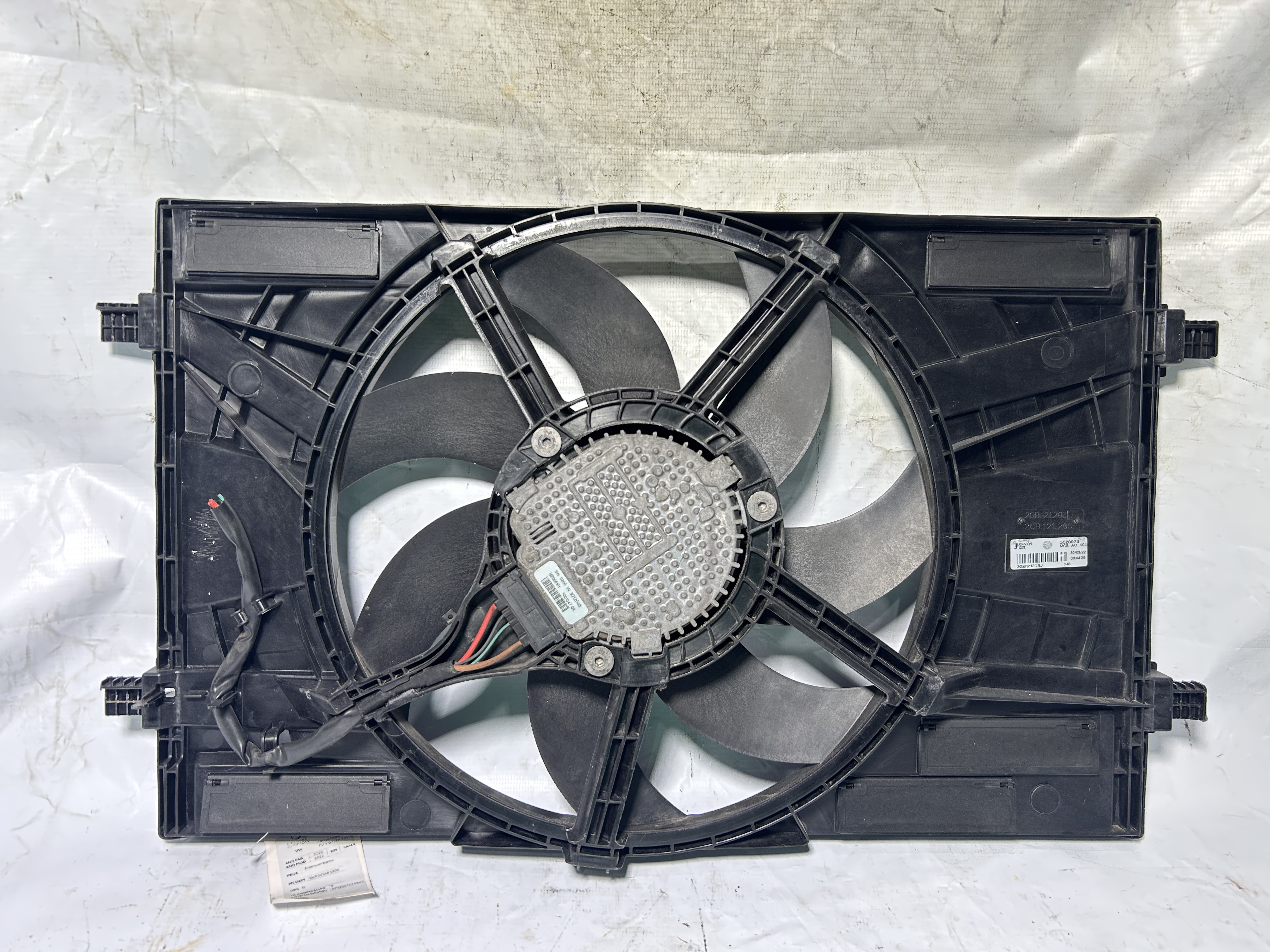 ELETROVENTILADOR VOLKSWAGEN VIRTUS COMFORT. 200 TSI 1.0 2022 - EVR005485209 - 