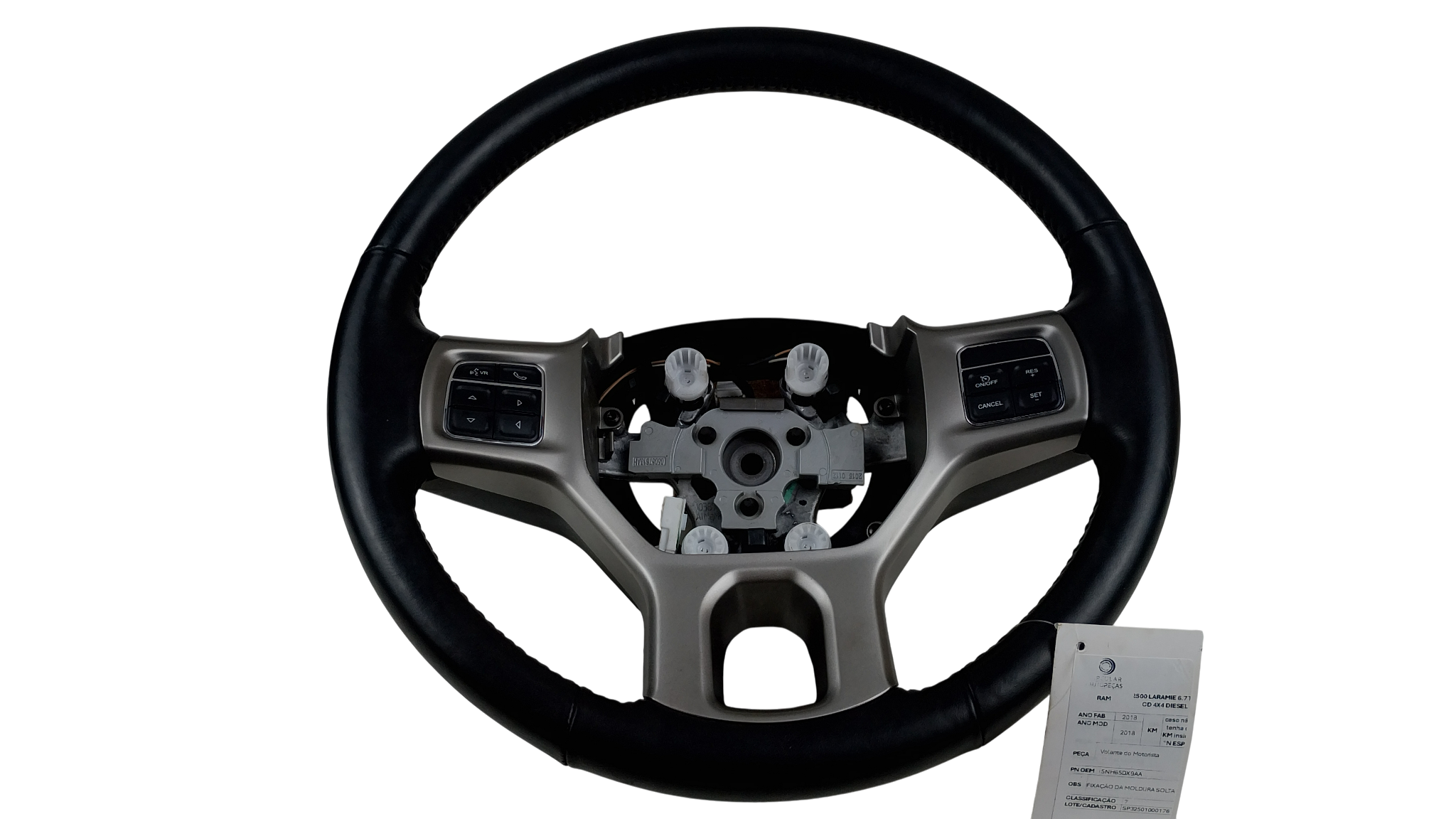 VOLANTE MOTORISTA RAM 2500 LARAMIE 6.7 2018 - 1YH41XDVAB - 