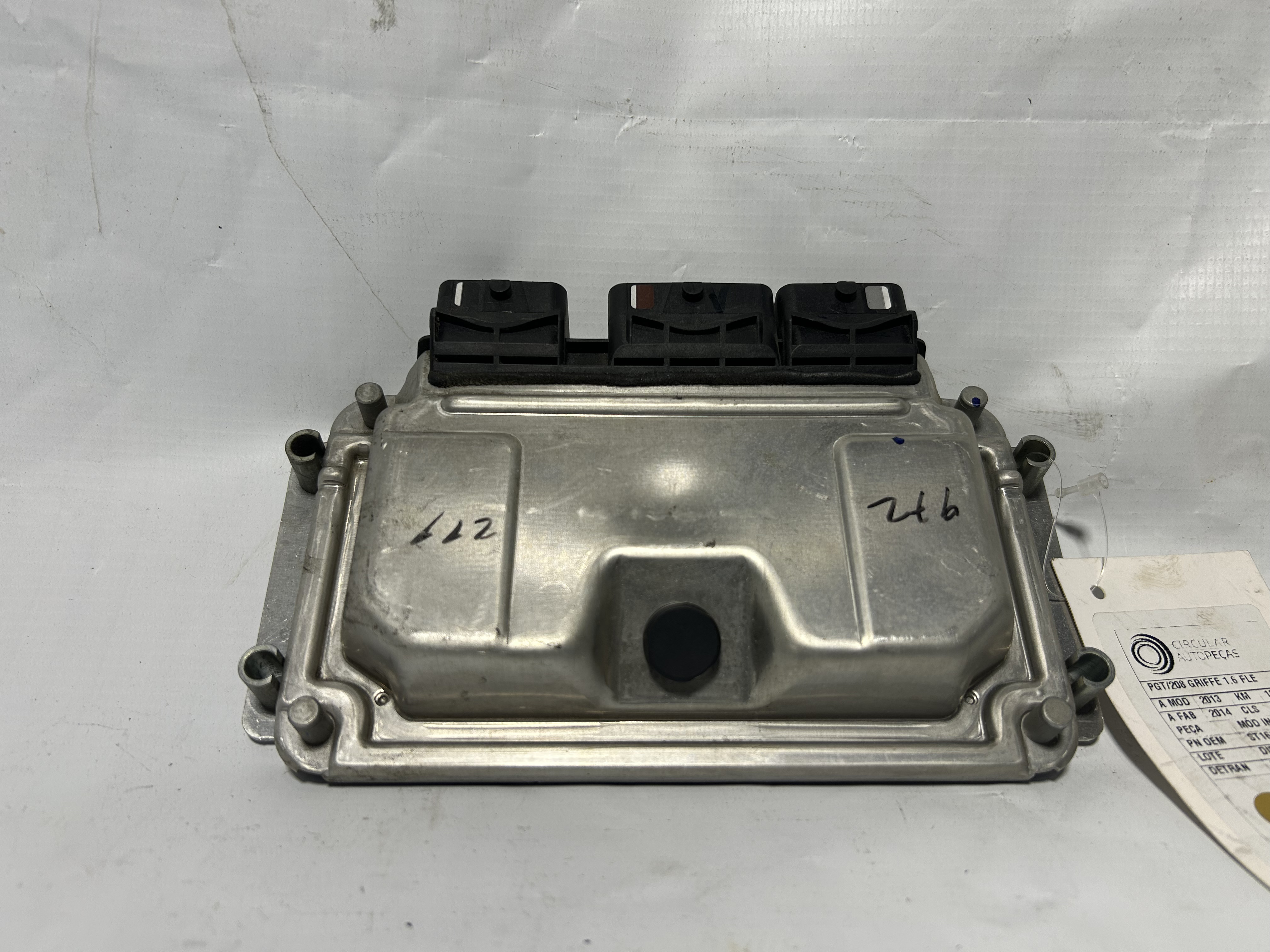 MÓDULO INJEÇÃO PEUGEOT 208 GRIFFE 1.6 FLEX 16V 2013/2014 - 1612905180 - 