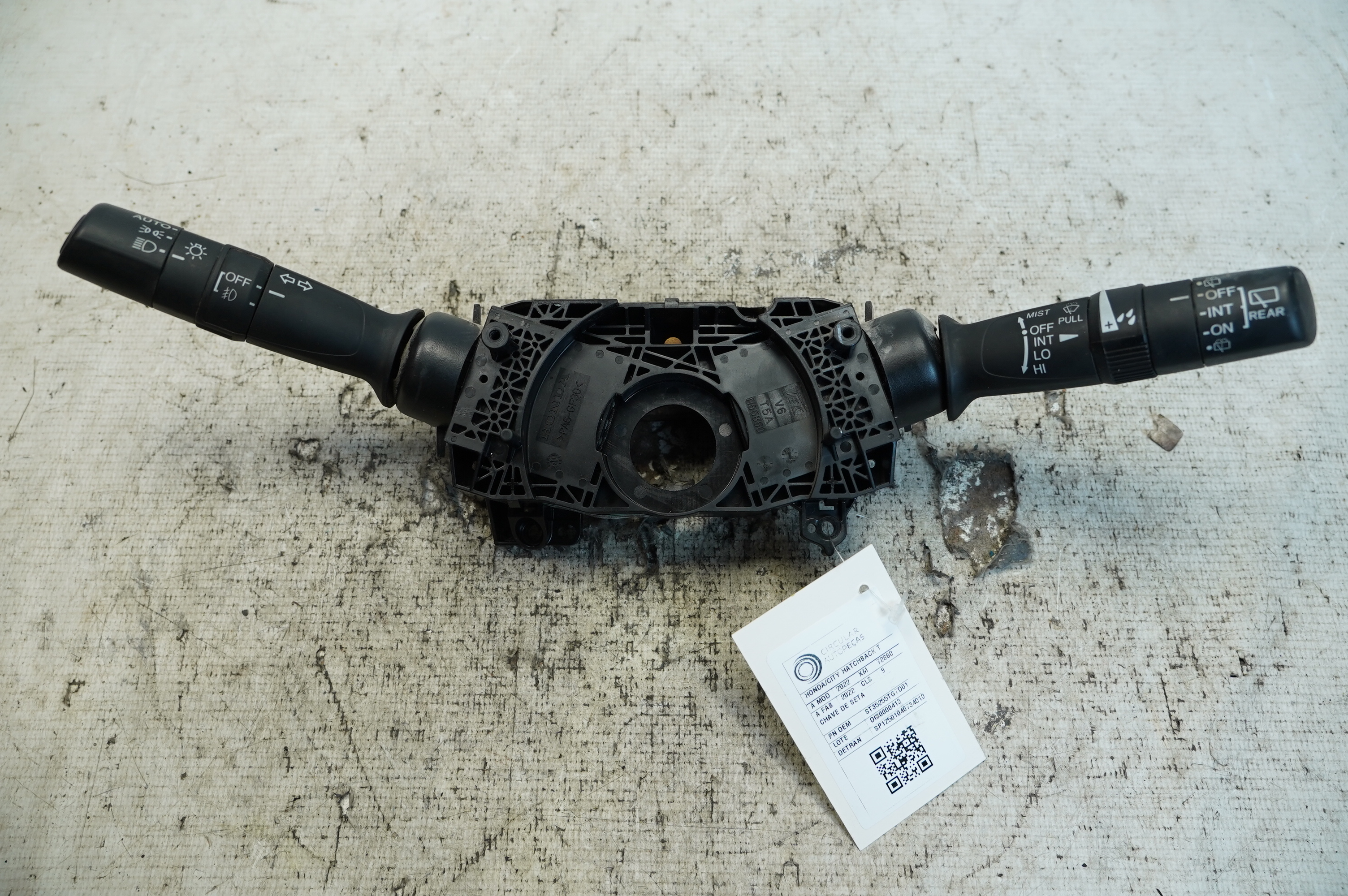 ALAVANCA COMANDO CHAVE SETA HONDA HR-V EXL 1.5 2023/2024 - 35255TG7D01 - 