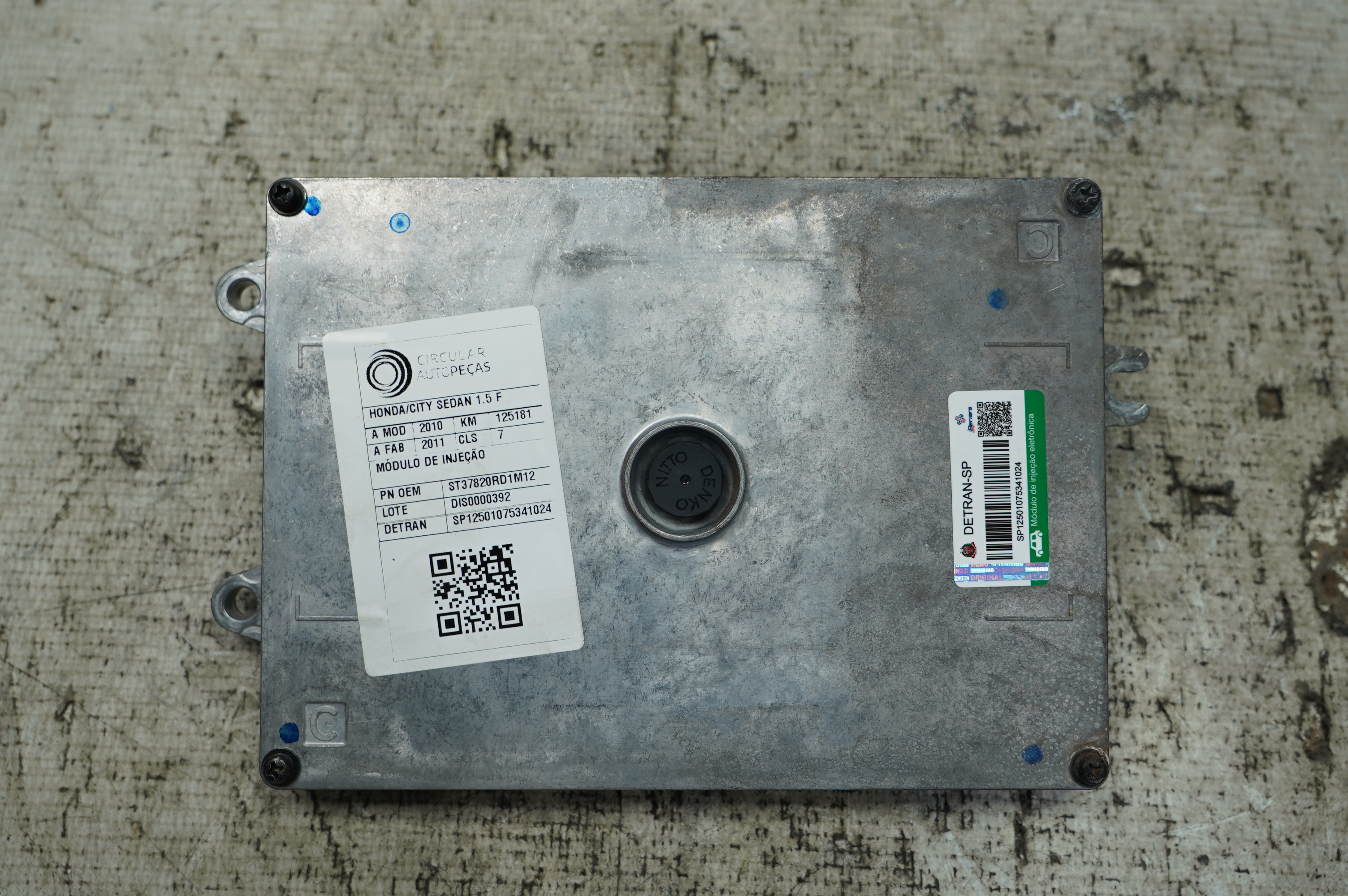 MÓDULO INJEÇÃO HONDA CITY SEDAN DX 1.5 FLEX 2010/2011 - 37820RD1M12 - 