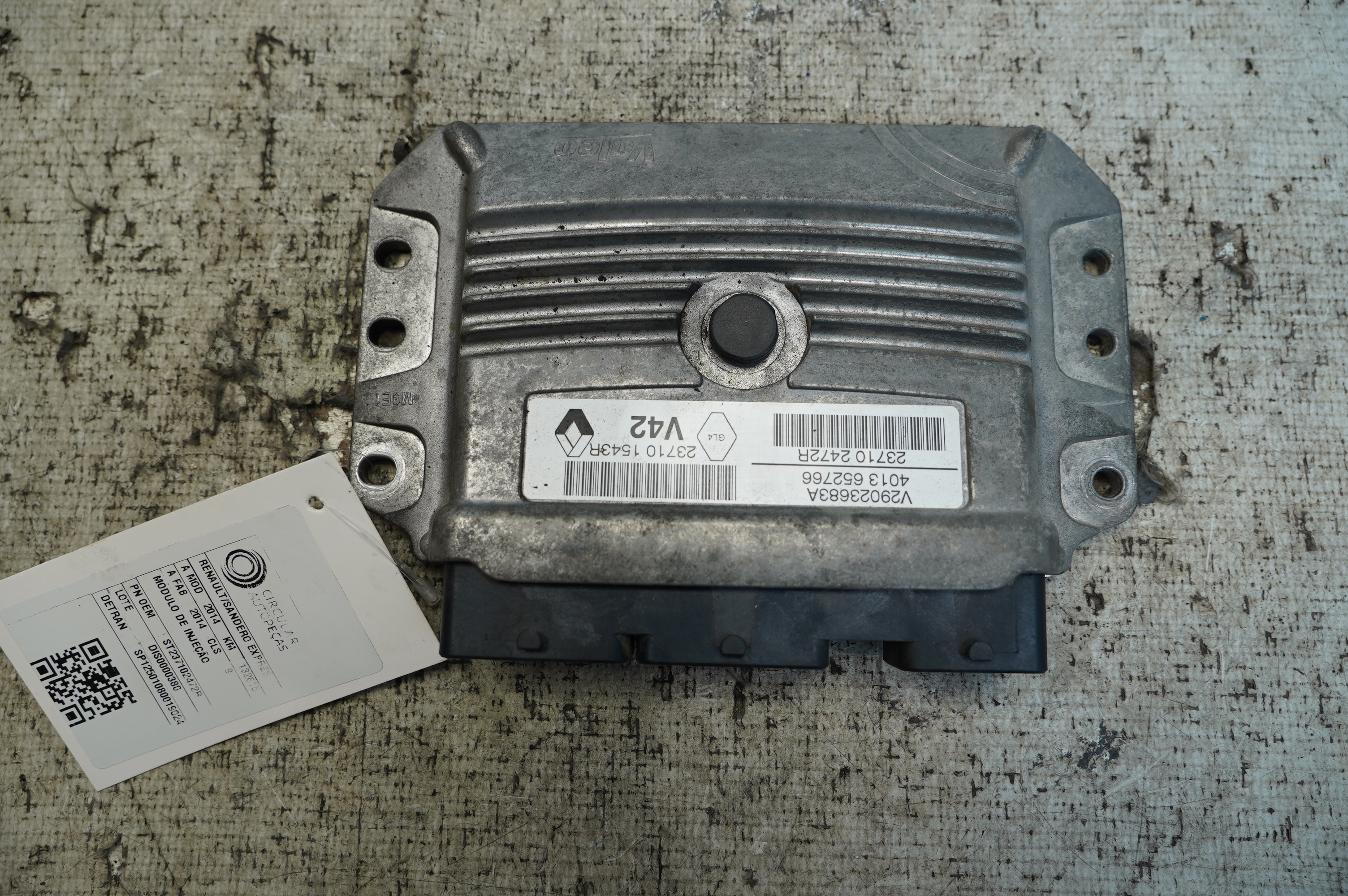 MÓDULO INJEÇÃO RENAULT SANDERO EXPRESSION HI-POWER 1.6 2014 - 237102472R - 