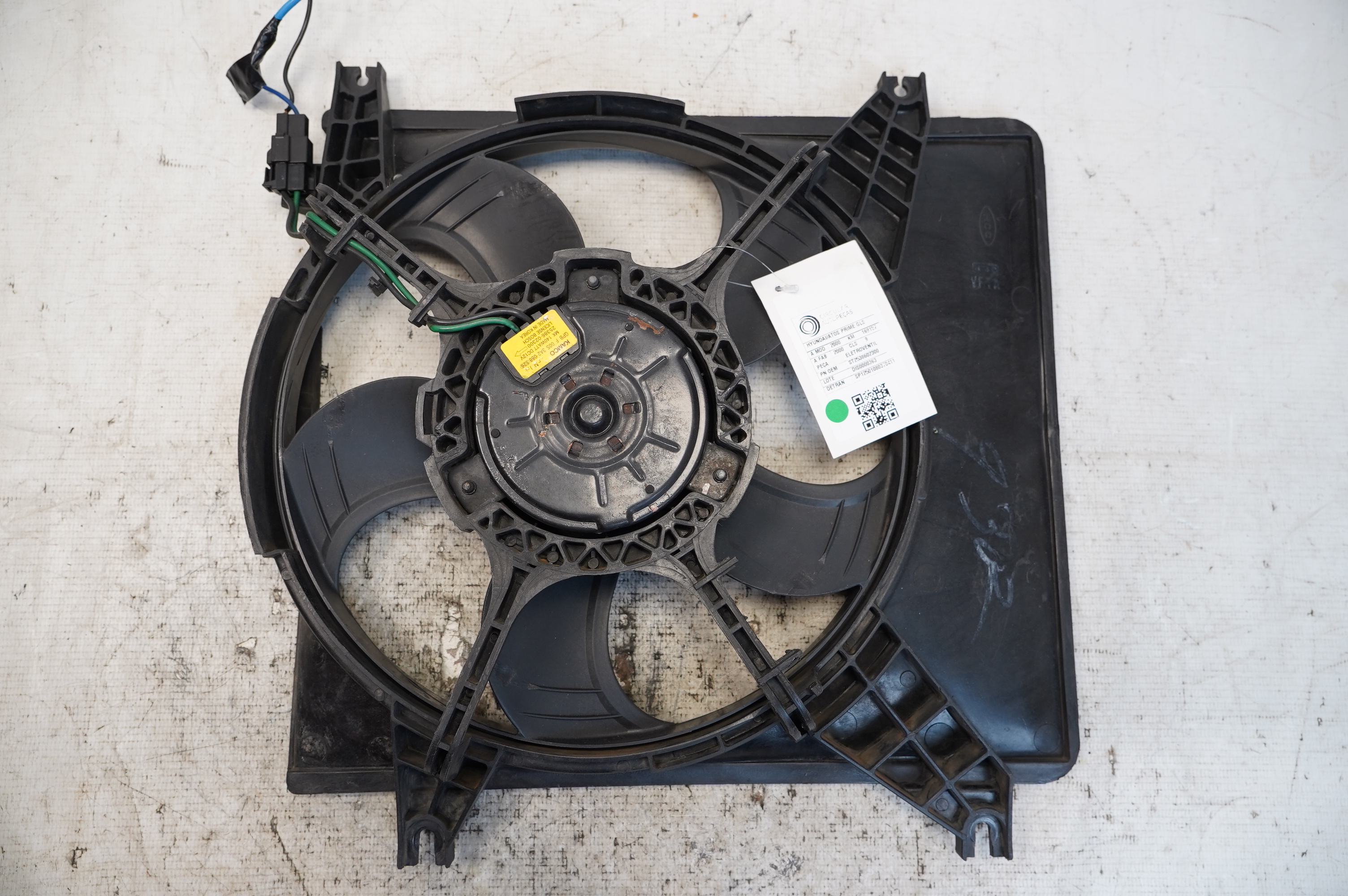 ELETROVENTILADOR HYUNDAI ATOS PRIME GLS 1.0 AUT. 2000 - 2538602300 - 