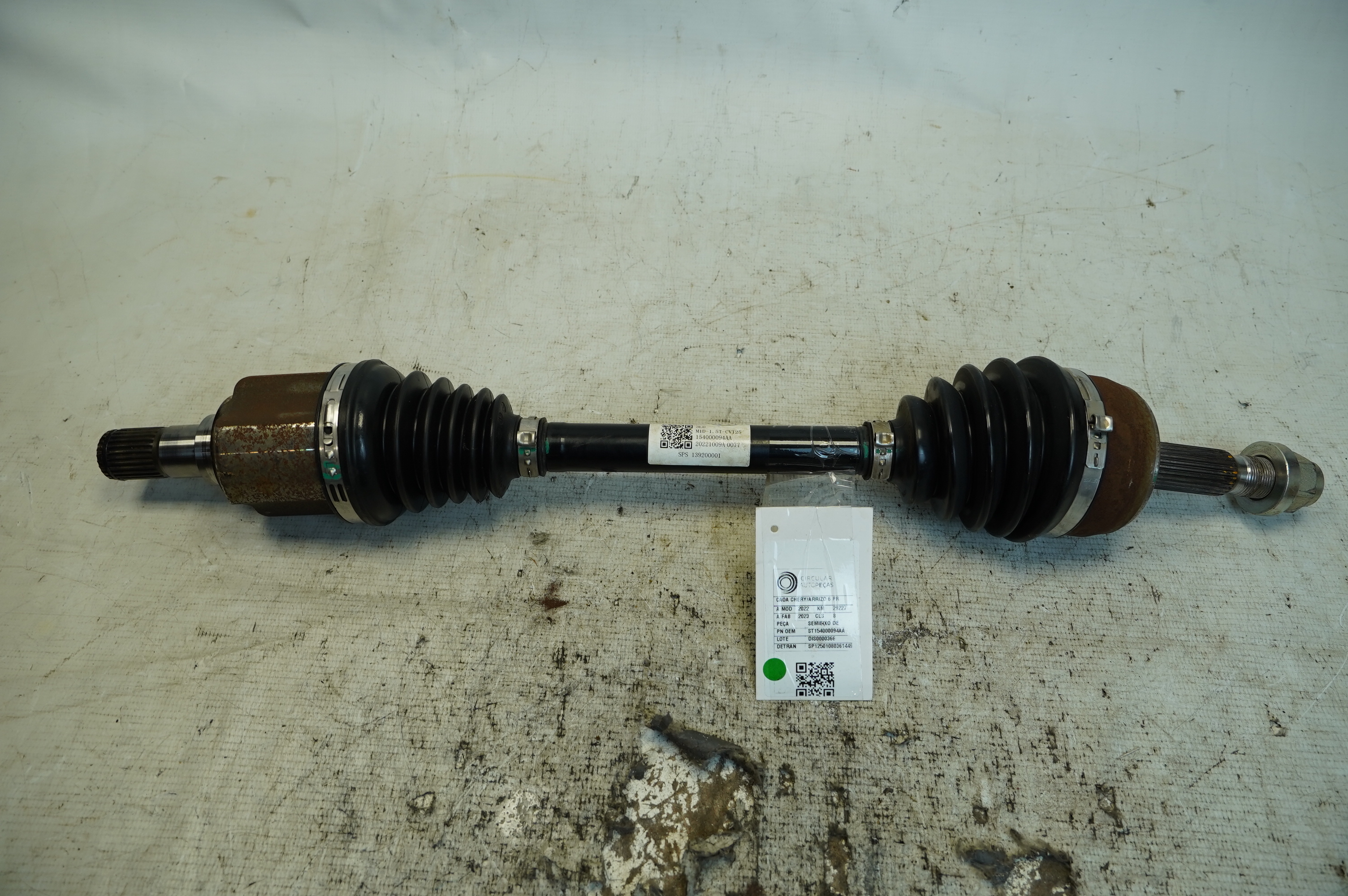 SEMI-EIXO DIANTEIRO ESQUERDO CAOA CHERY ARRIZO 6 1.5 22/23 - 154000094AA - 